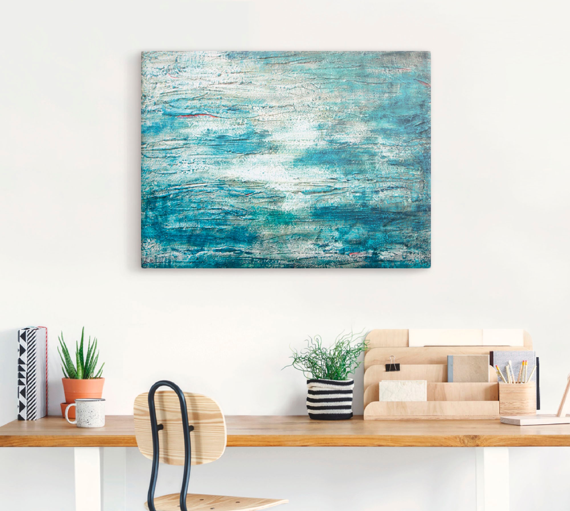 Artland Wandbild »abstrakte Malerei Aquarell«, Gegenstandslos, (1 St.), als Leinwandbild, Poster, Wandaufkleber in verschied. Größen