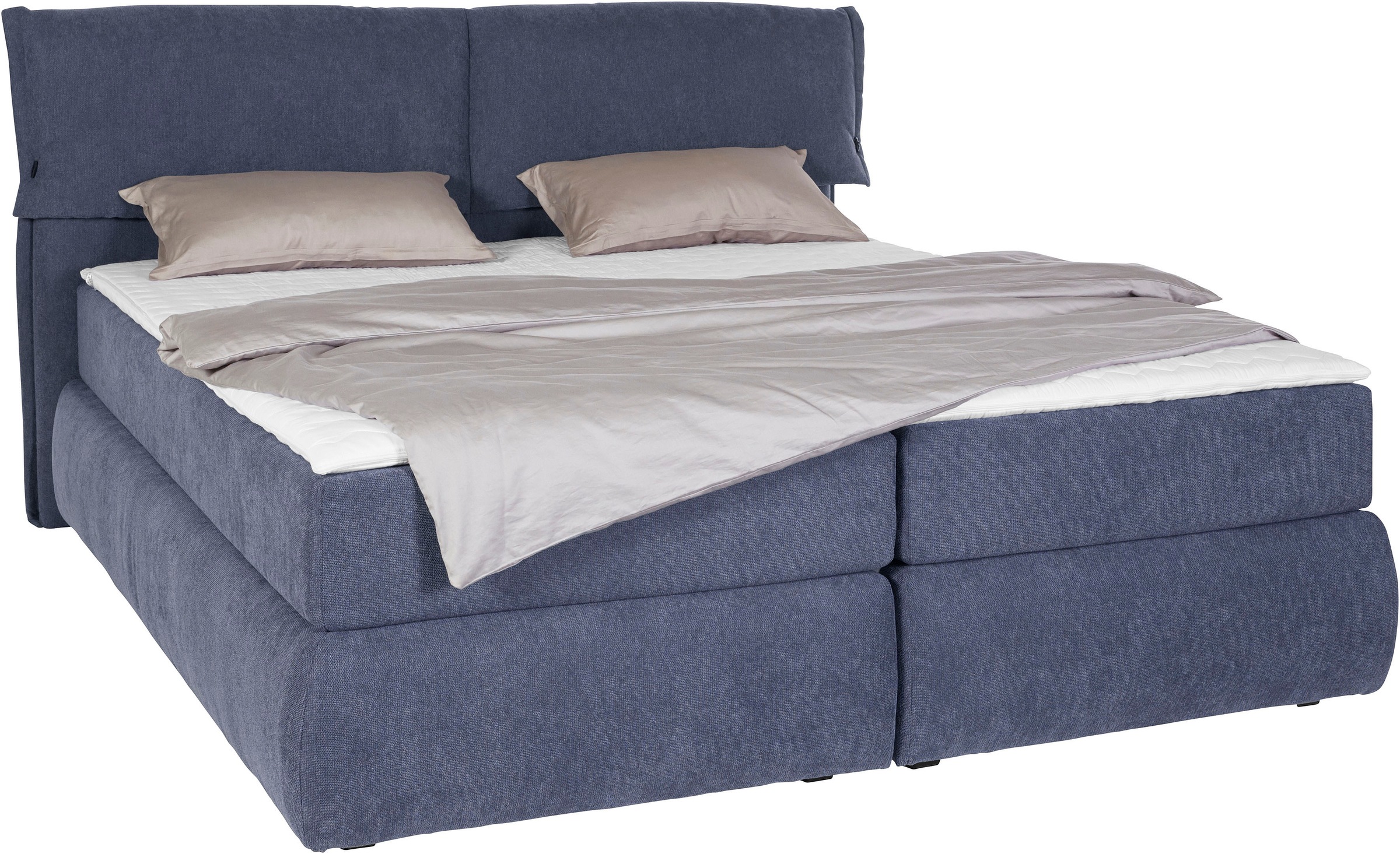andas Boxspringbett »Jenson«, in 4 Farben, 4 Breiten, 3 Matratzenarten in 2 Härtegraden, Topper