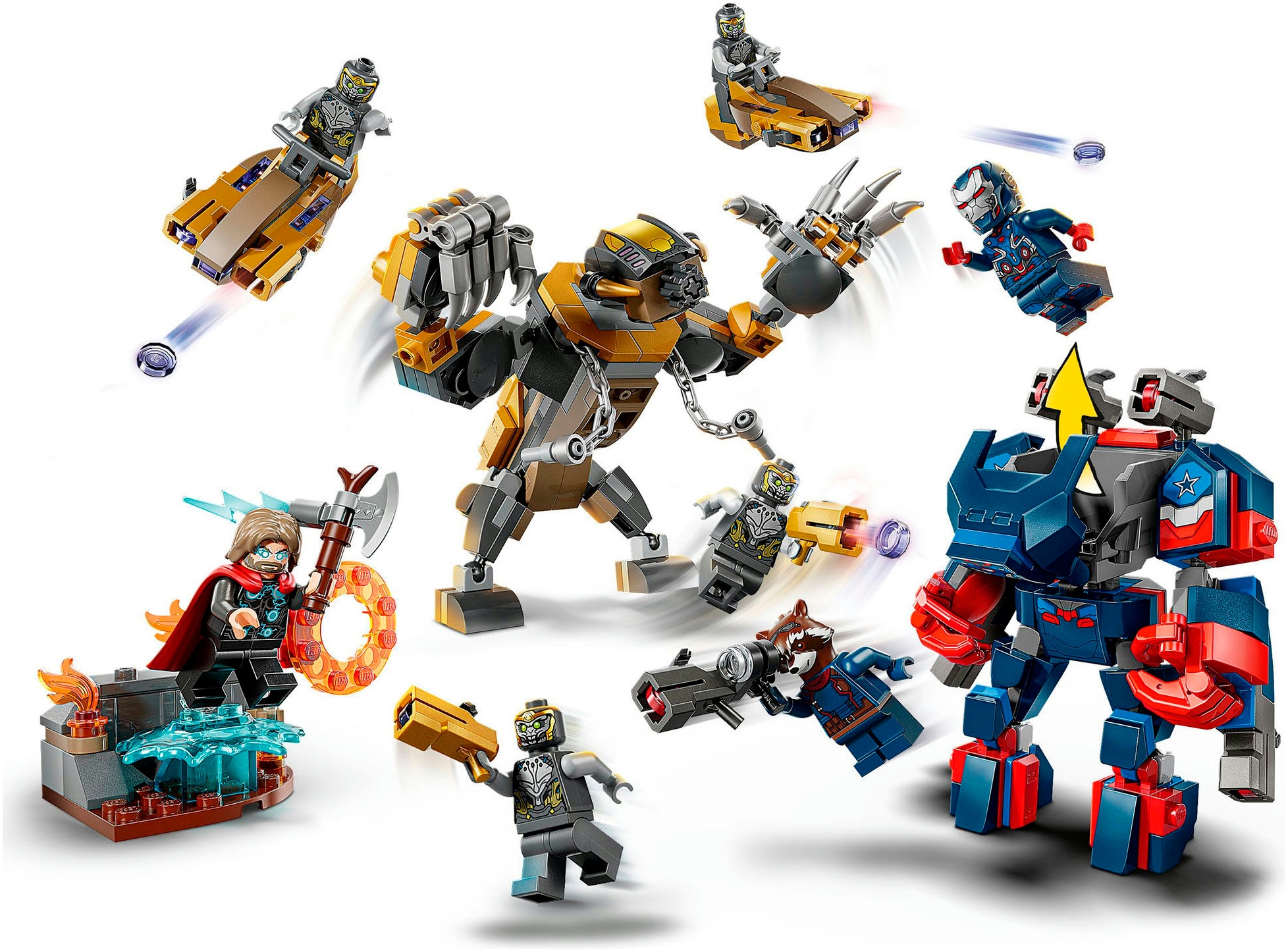 LEGO® Konstruktionsspielsteine »Avengers: Endgame Thor vs. Chitauri (76322), LEGO Super Heroes«, (373 St.), Made in Europe