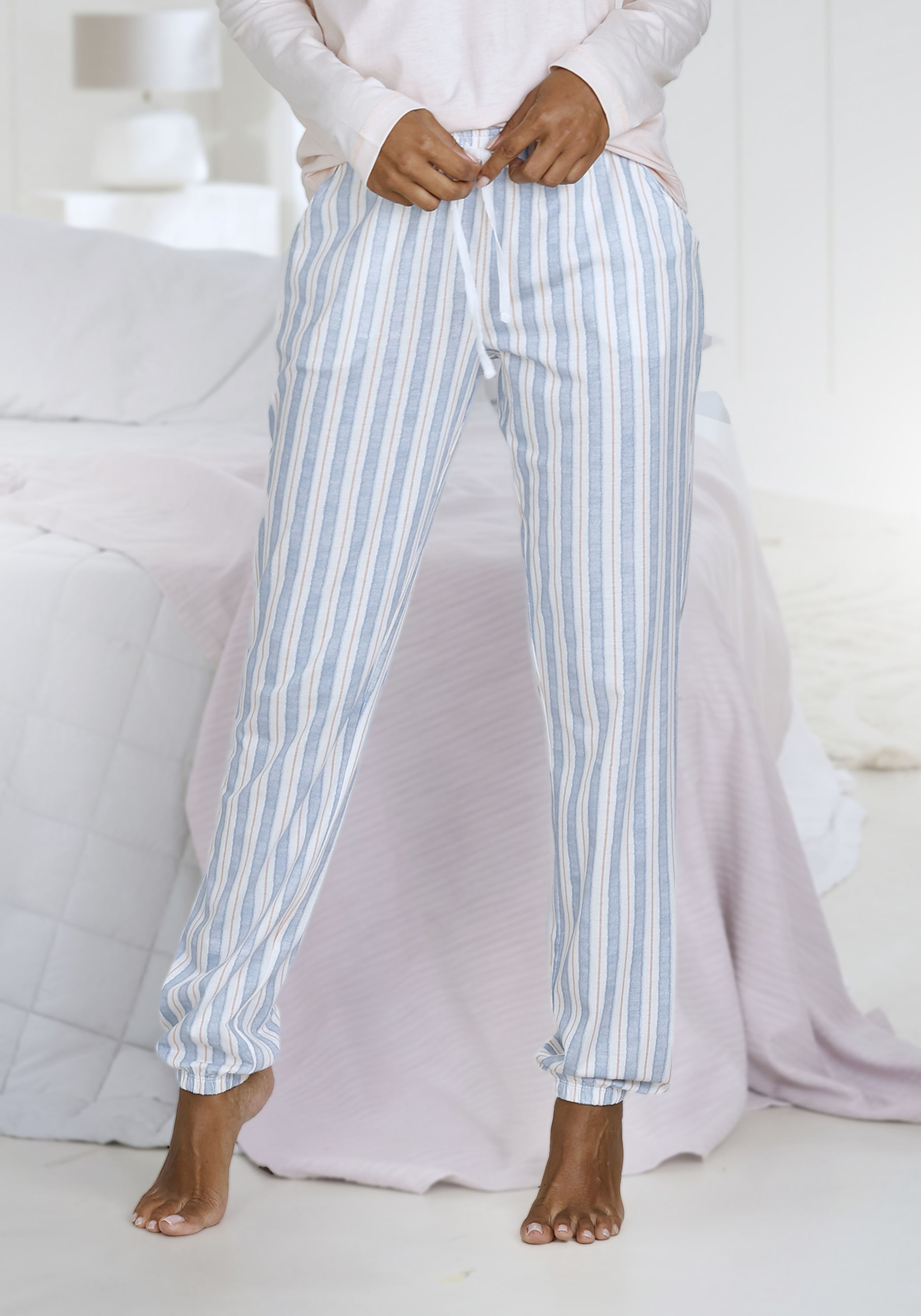 Vivance Dreams Pyjamahose mit Allover-Muster günstig online kaufen