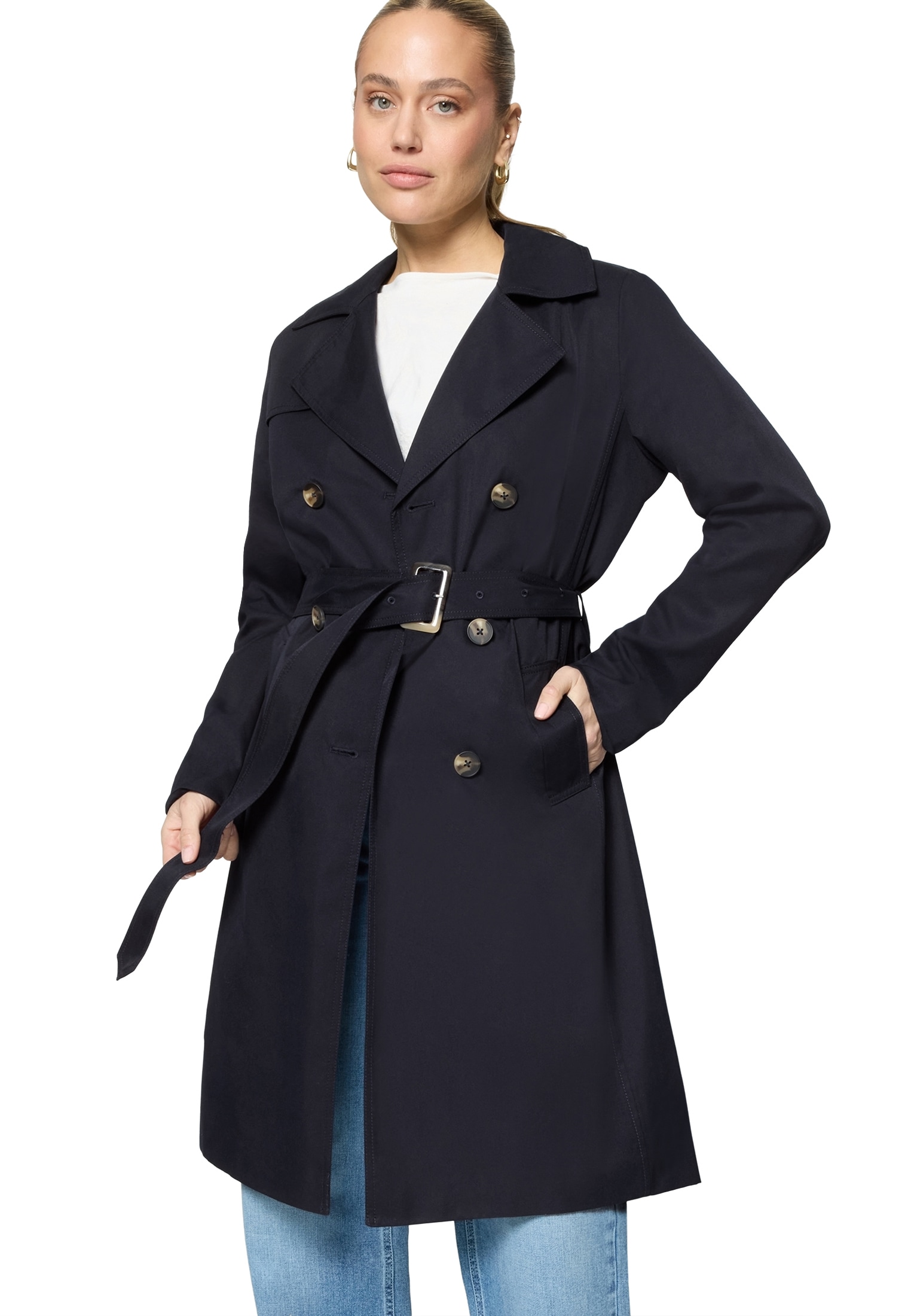 Zero Trenchcoat "Damen mit Gürtel" günstig online kaufen
