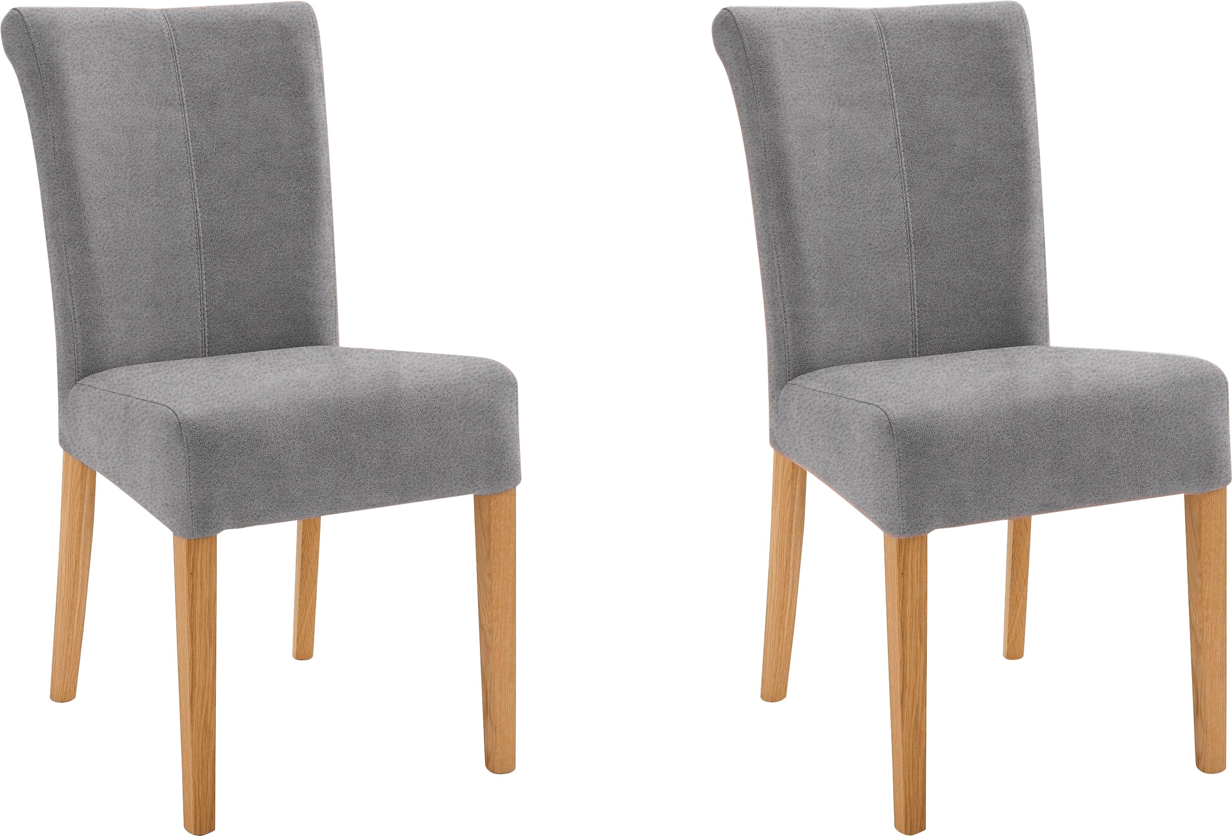 Home affaire 4-Fußstuhl "Barcelona" (Set) 2 Stk. Microfaser Stuhlbeine aus günstig online kaufen