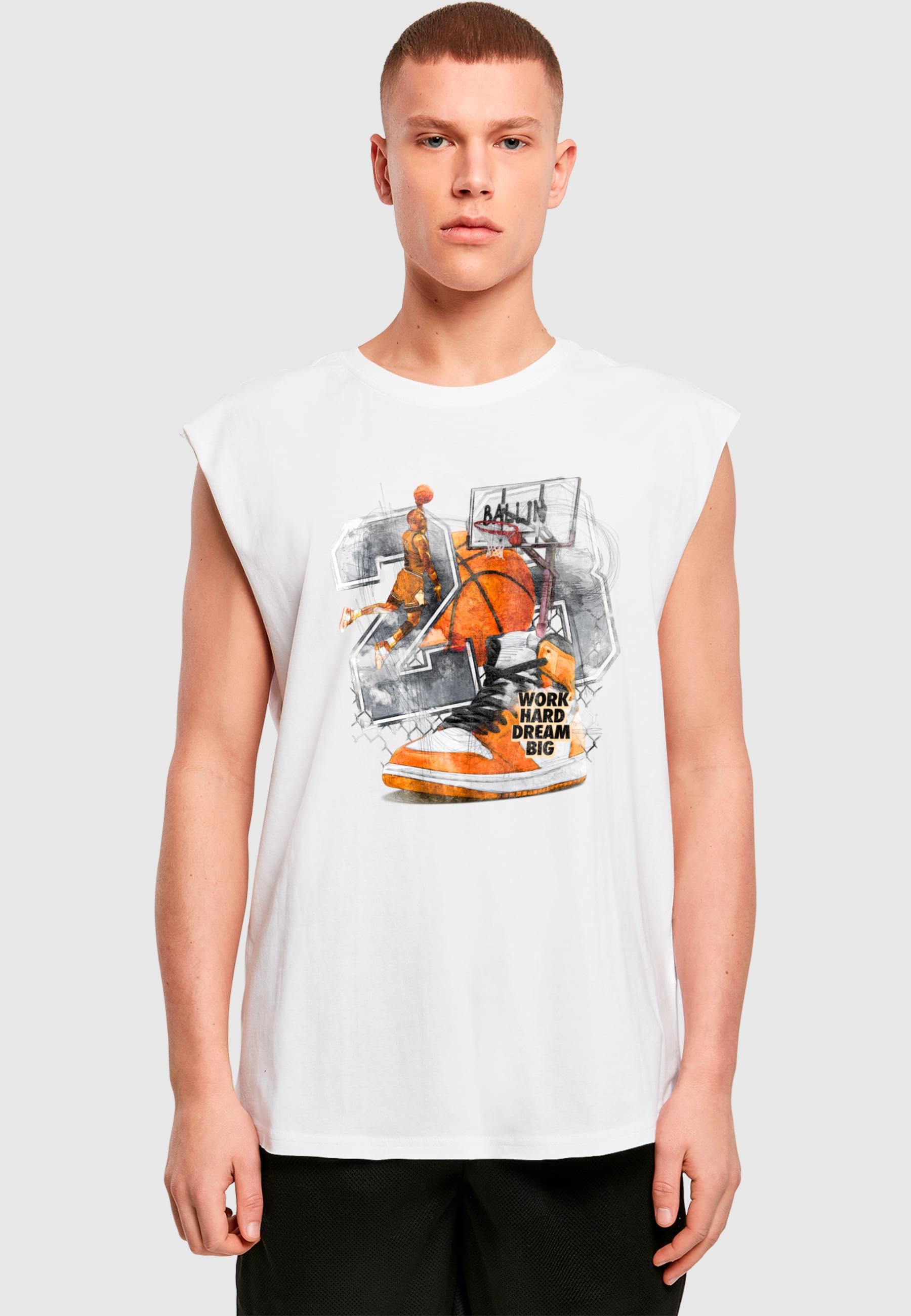 Thumbnail - MisterTee T-Shirt "MisterTee Vintage Ballin Sleeveless Tee" 1 Stk.