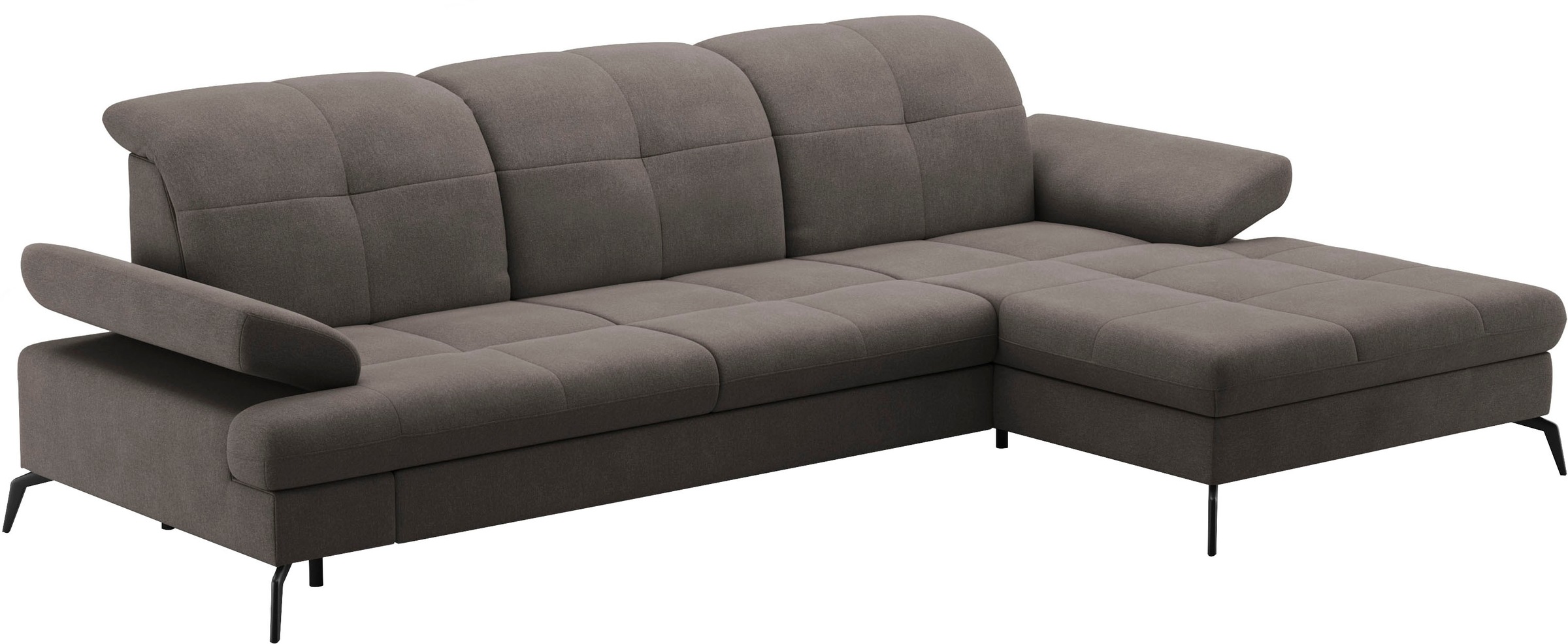sit&more Ecksofa »Amica, L-Form, inkl. Sitztiefenverstellung & Armteilverstellung«, wahlweise mit Bettfunktion, Bettkasten und Kopfteilverstellung
