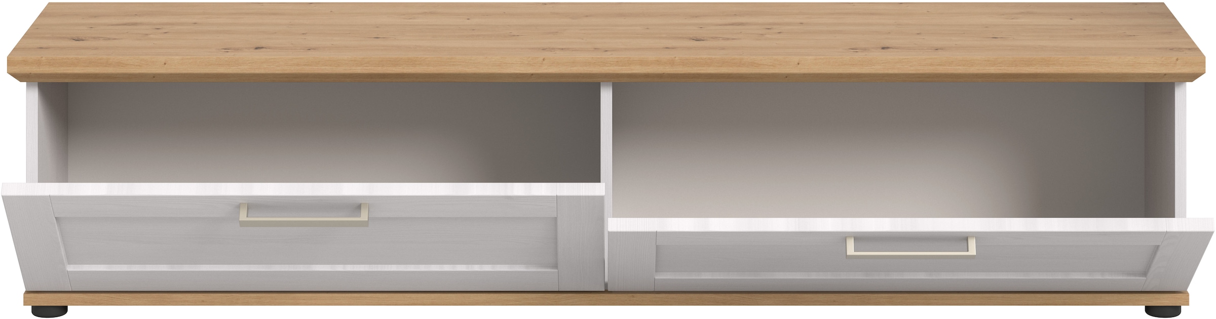 Home affaire Lowboard »Cosenza«, Cosenza Lowboard 164 cm, 2 Klappen, 2 Fächer, Wohnzimmer