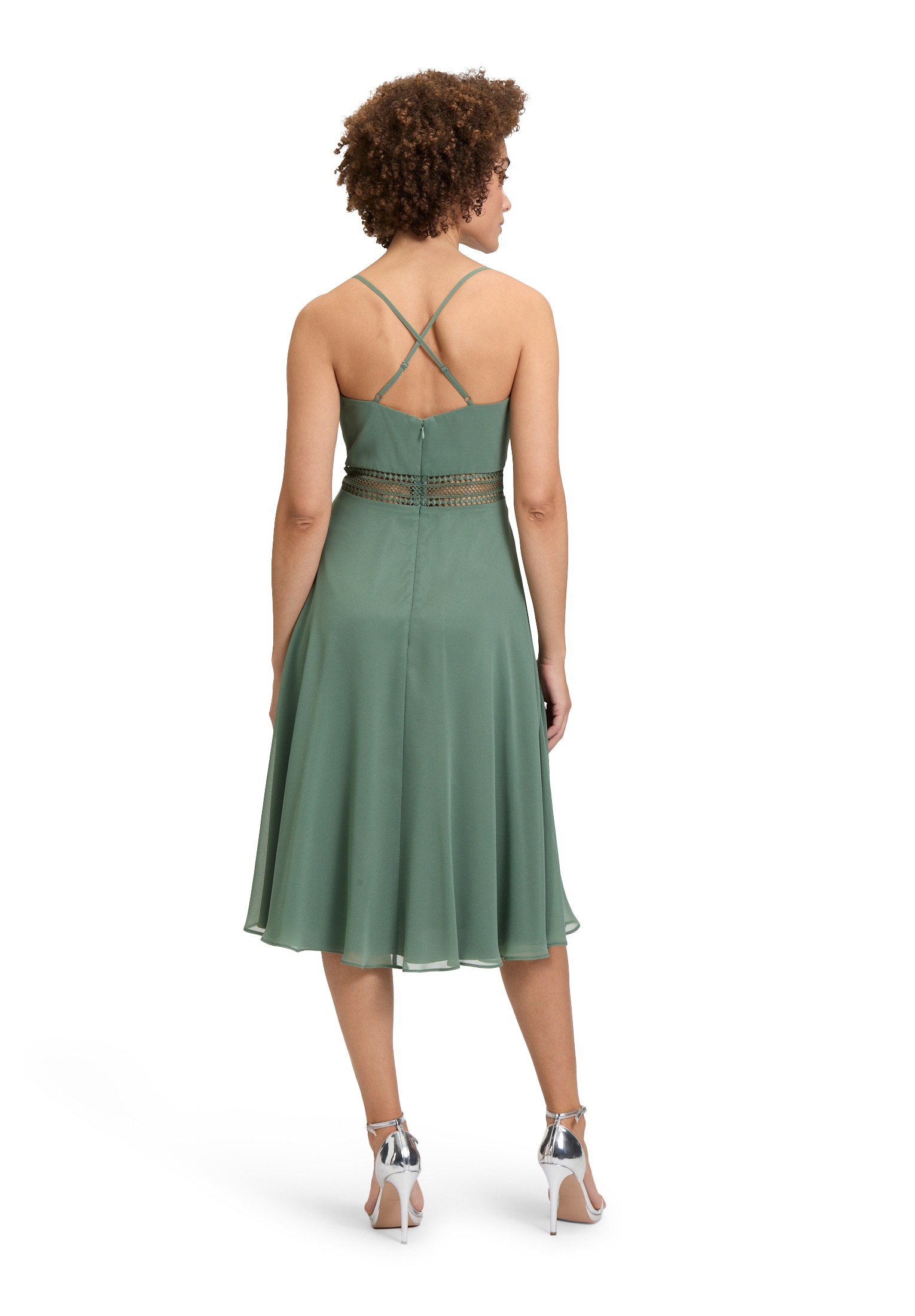 Vera Mont Cocktailkleid »Vera Mont Cocktailkleid mit Wasserfallausschnitt«, Stickerei