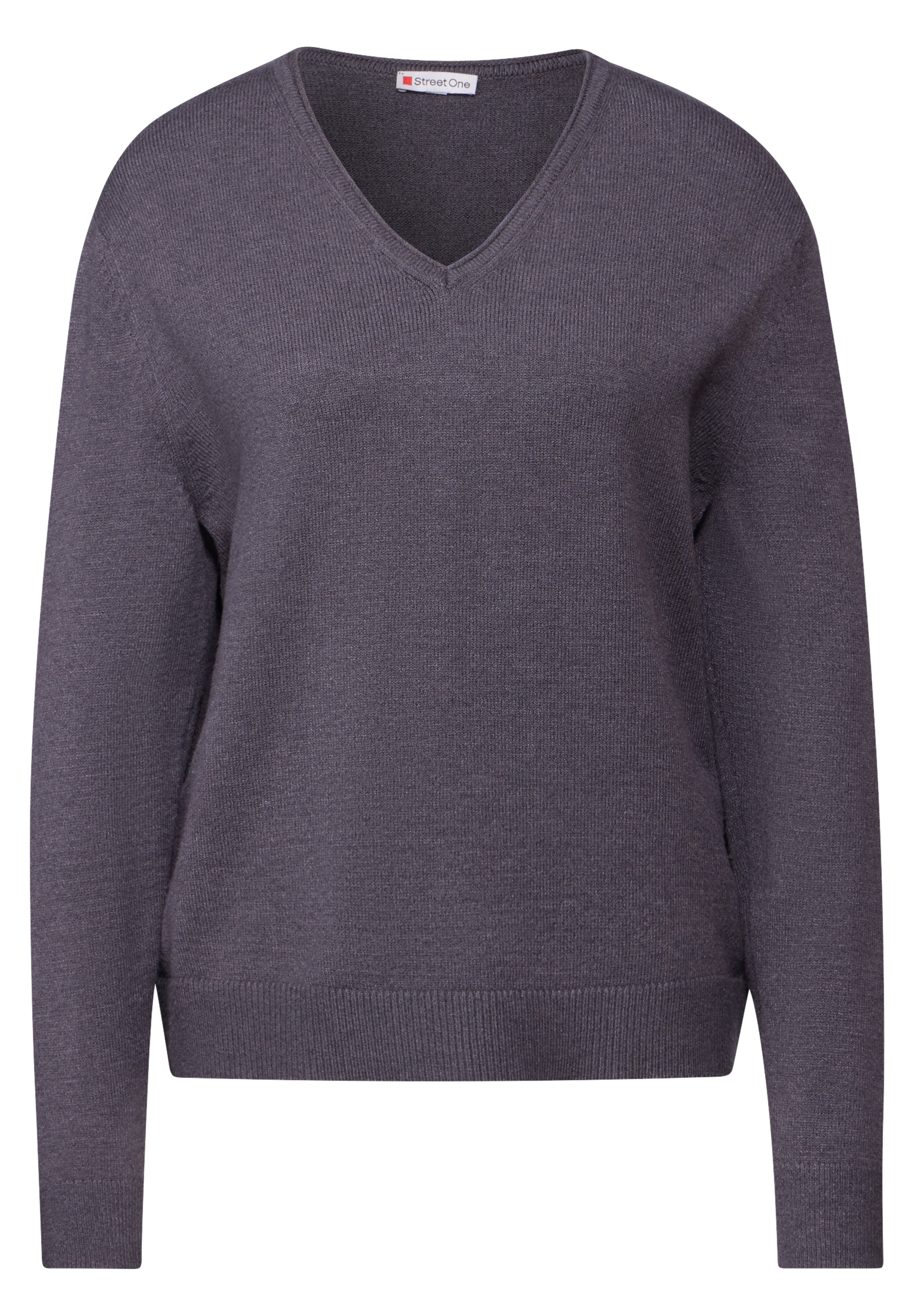 STREET ONE Strickpullover, mit V-Ausschnitt