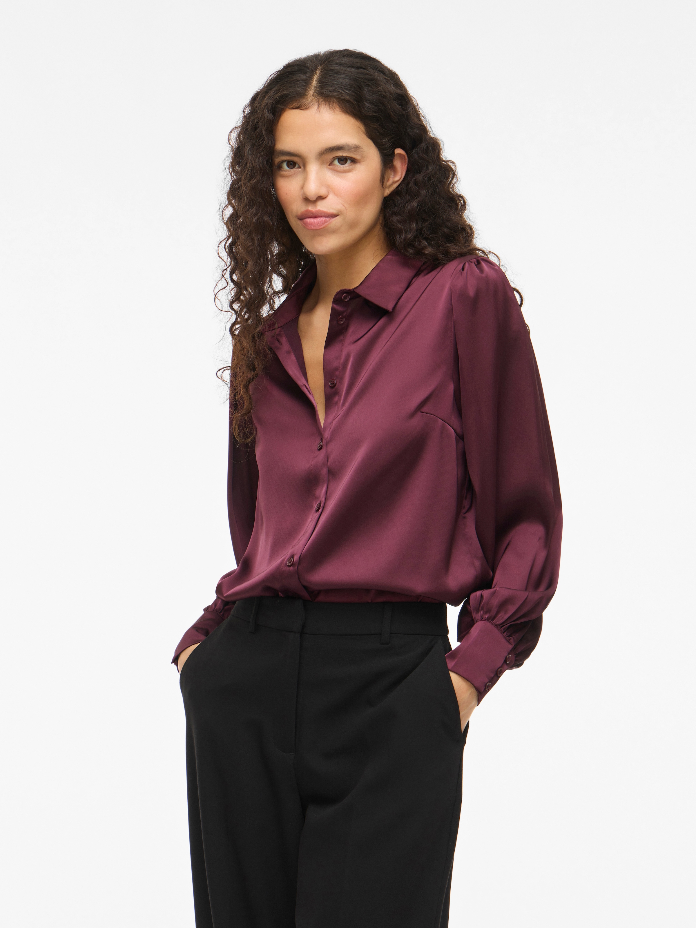 Vila Langarmbluse "VIENNA RAVENNA L/S BALLOON SHIRT - NOOS" günstig online kaufen