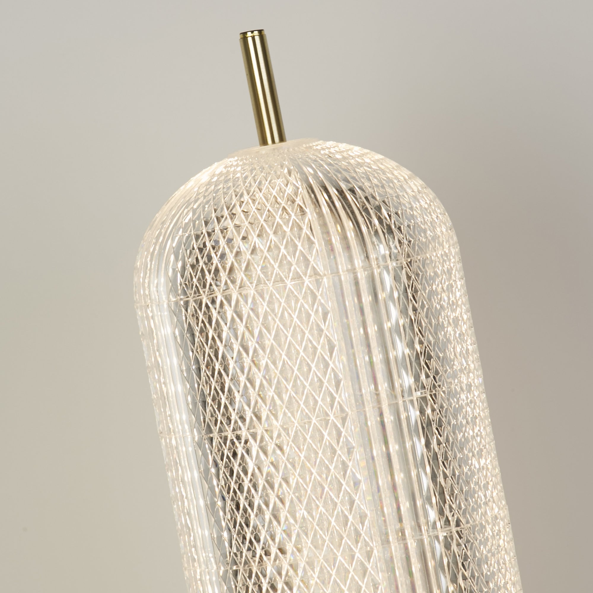 Searchlight LED Tischleuchte »Kapsel-LED-Tischleuchte, Satiniertes Messing & Acryl« LED-Modul 1 Stk.