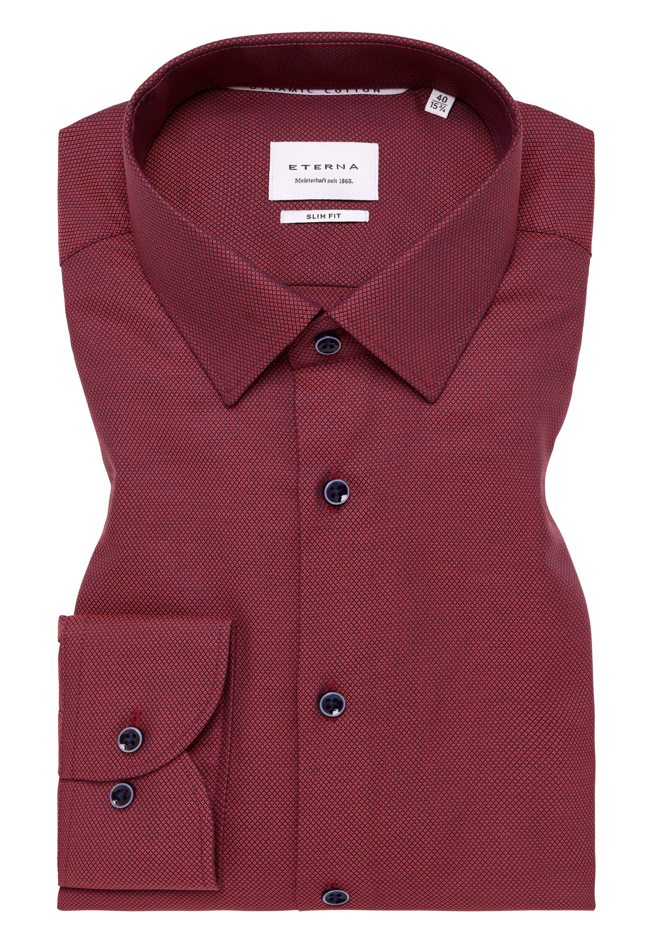 Eterna Langarmhemd »SLIM FIT«, NON IRON (bügelfrei)