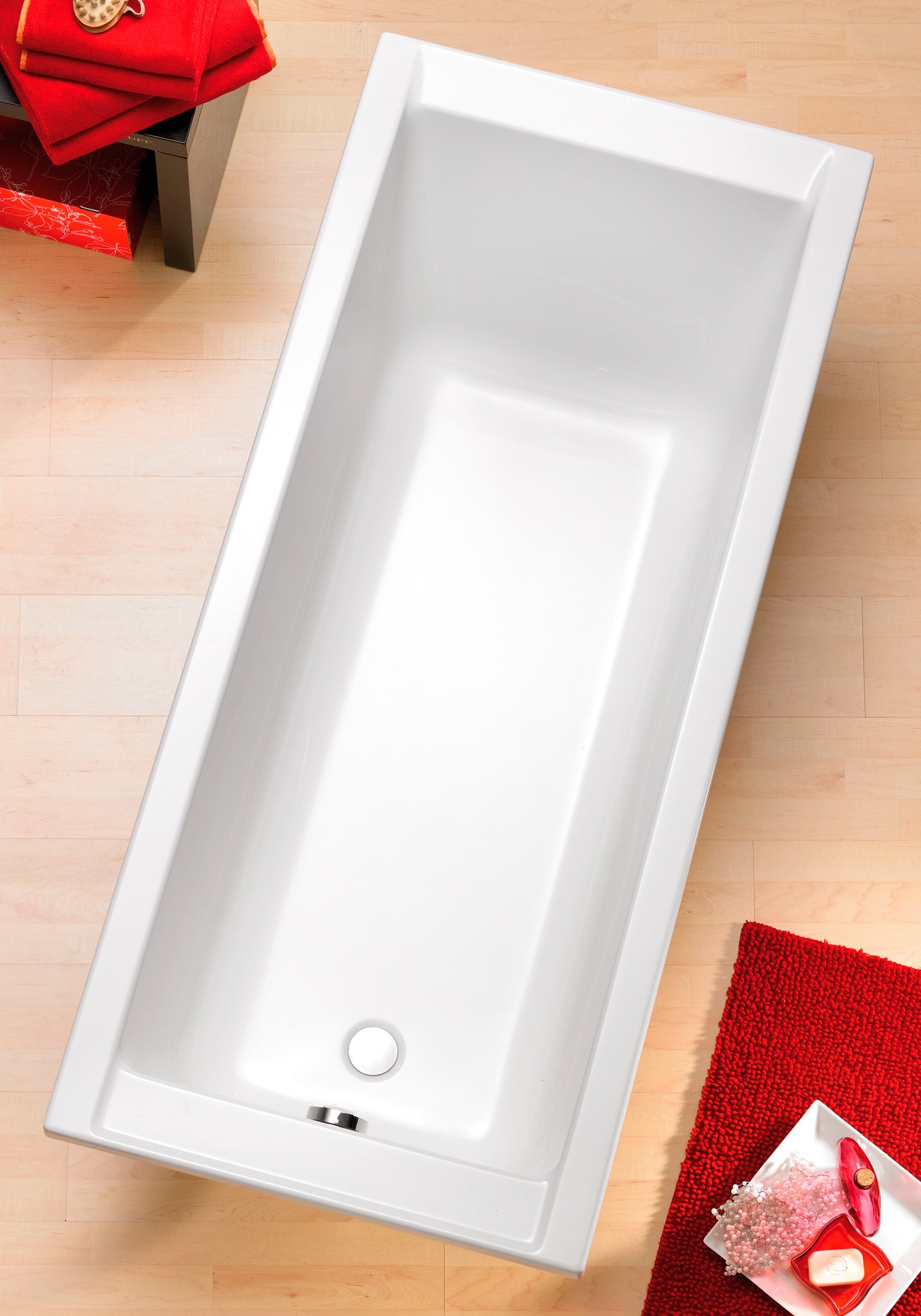 Badewanne OTTOFOND, B:75cm H:41,5cm L:160cm T:75cm, weiß, Sanitäracryl, Badewannen, "Costa"