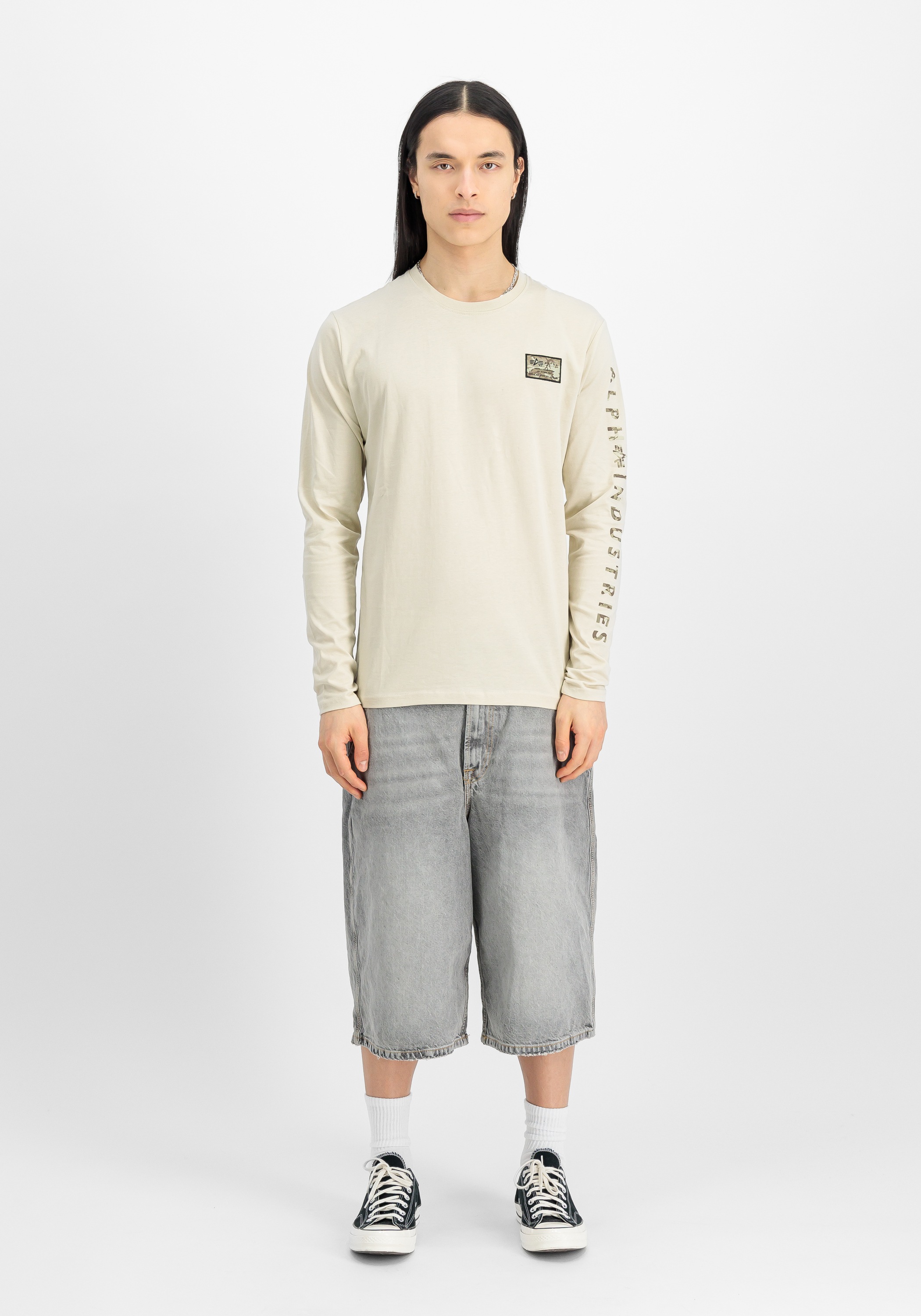 Thumbnail - Alpha Industries Longsleeve "Camo Sleeve Longsleeve"