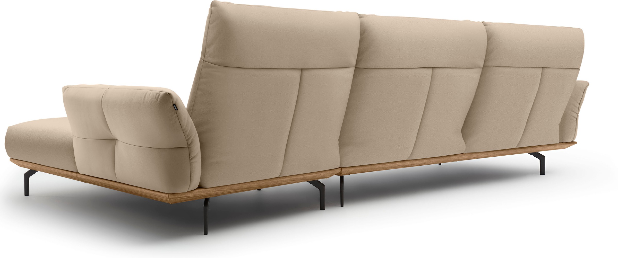 Thumbnail - Creation BY ROLF BENZ Ecksofa "CR.460 Designsofa mit erstklassigem Sitzkomfort" Sockel in Nussbaum, Winkelfüße in Umbrag...