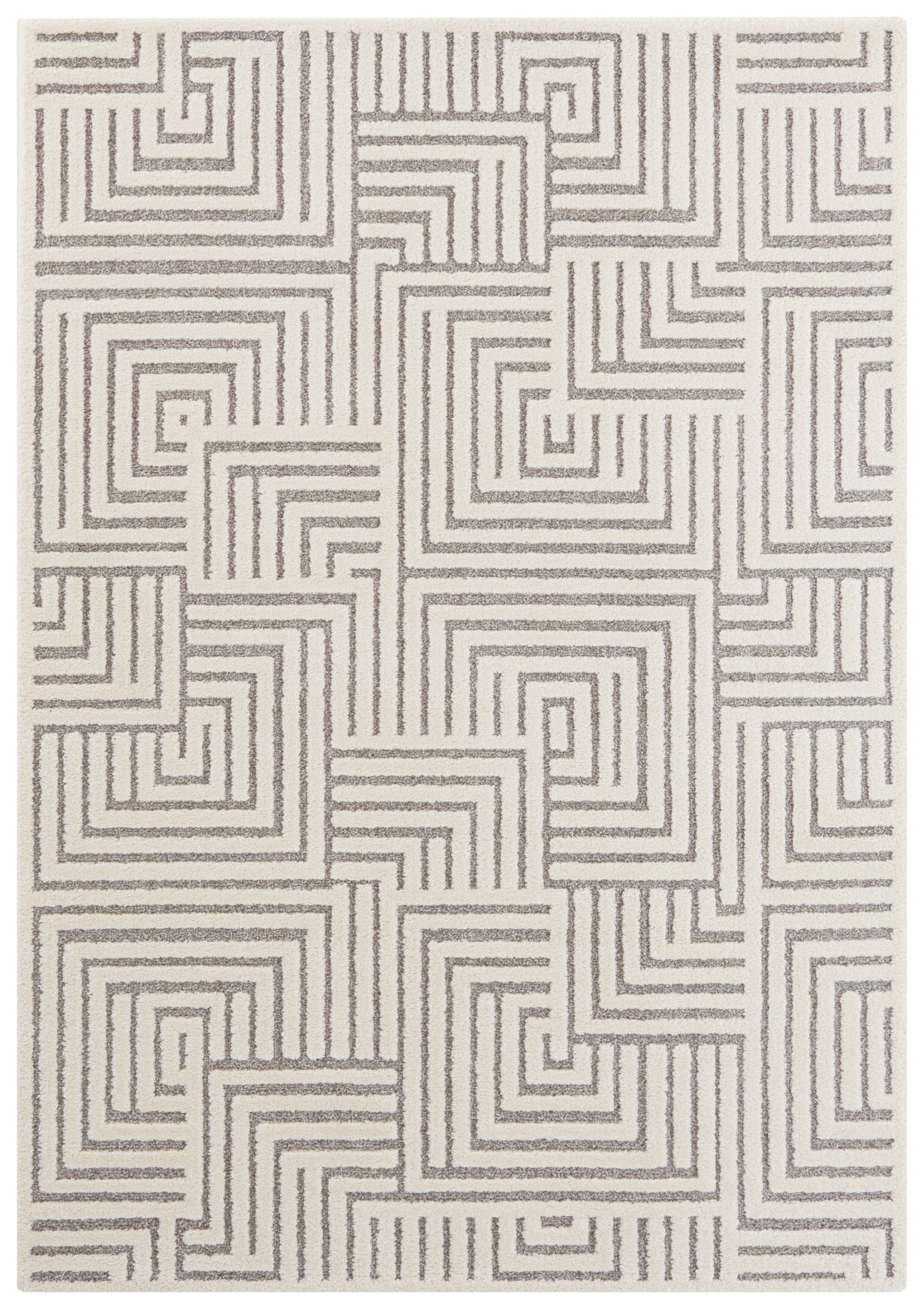 ELLE DECORATION Designteppich »Manipu«, rechteckig, 14 mm Höhe, Flauschiger Kurzflor, Hoch Tief Effekt, Modern, Weich, Wohnzimmer