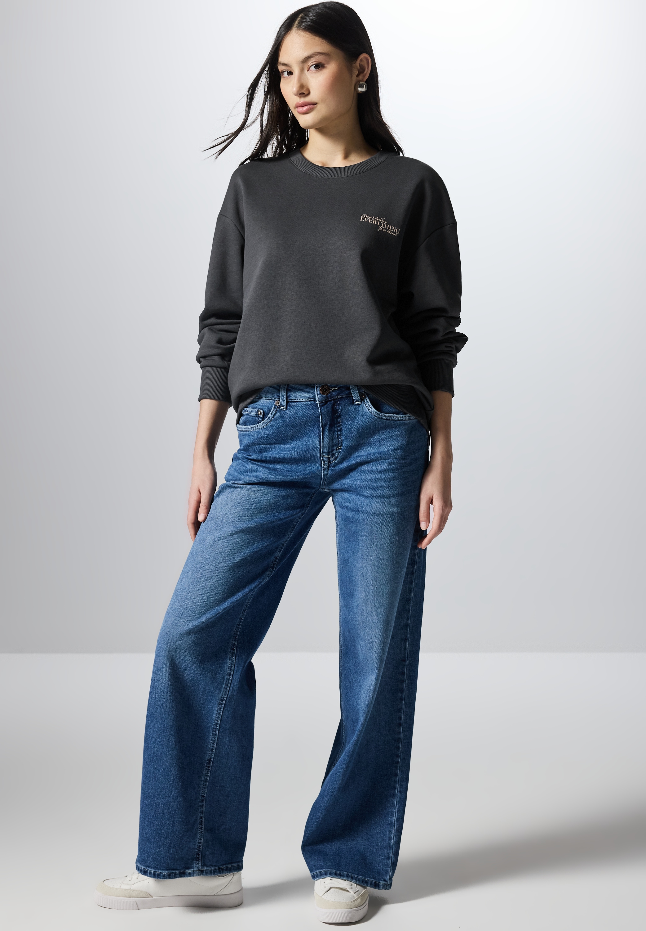 STREET ONE STUDIO Sweatshirt, im soften Baumwoll-Mix
