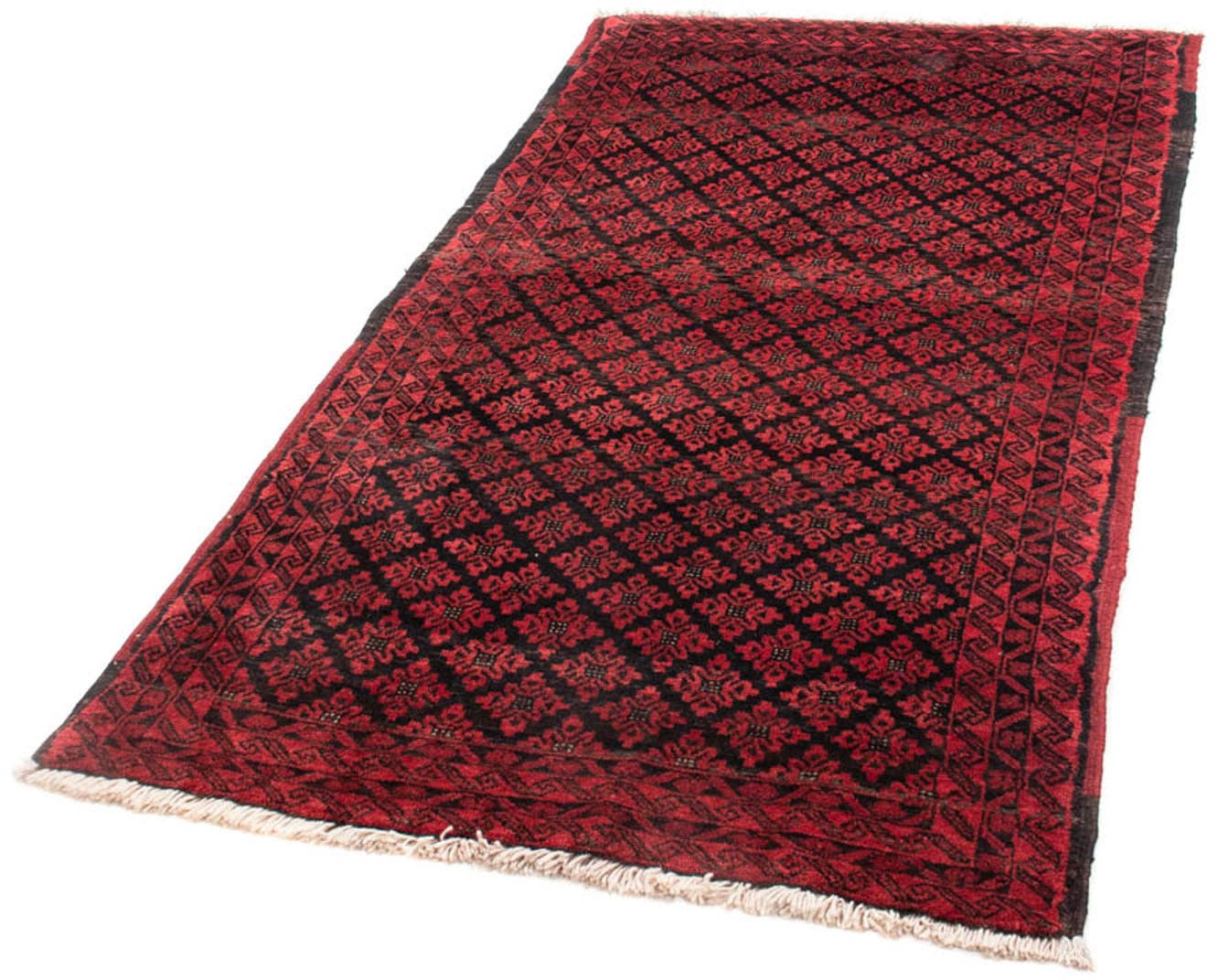 Hochflor-Läufer »Belutsch Durchgemustert Rosso 180 x 93 cm«, rechteckig, 8 mm Höhe,...