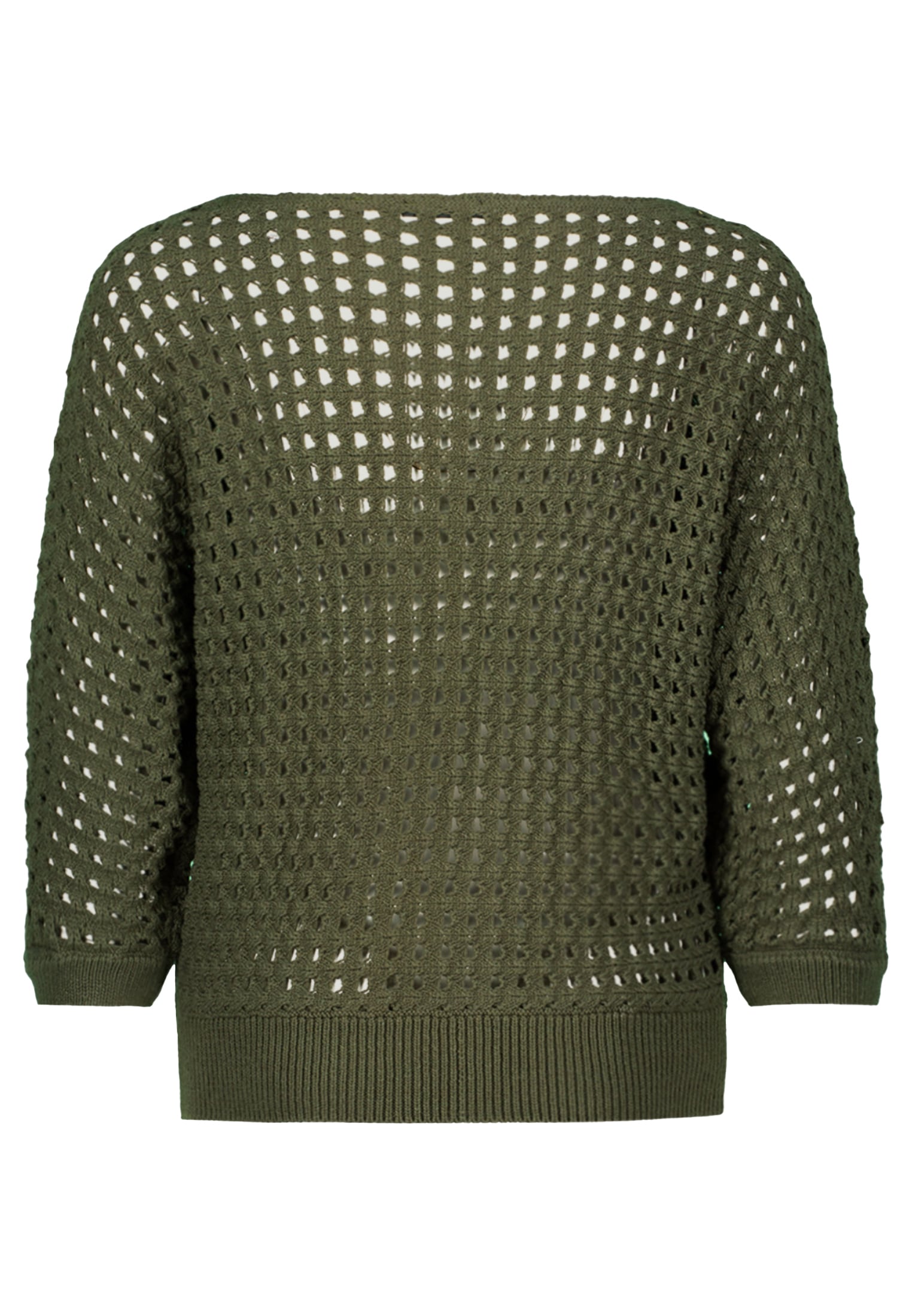 Zero Strickpullover »zero Pullover aus Ajourstrick«, Lochmuster