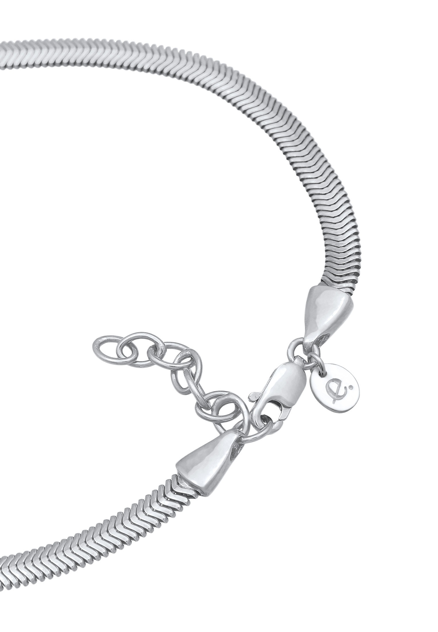 Elli Premium Snake Chain Anklet Silver 22cm 2