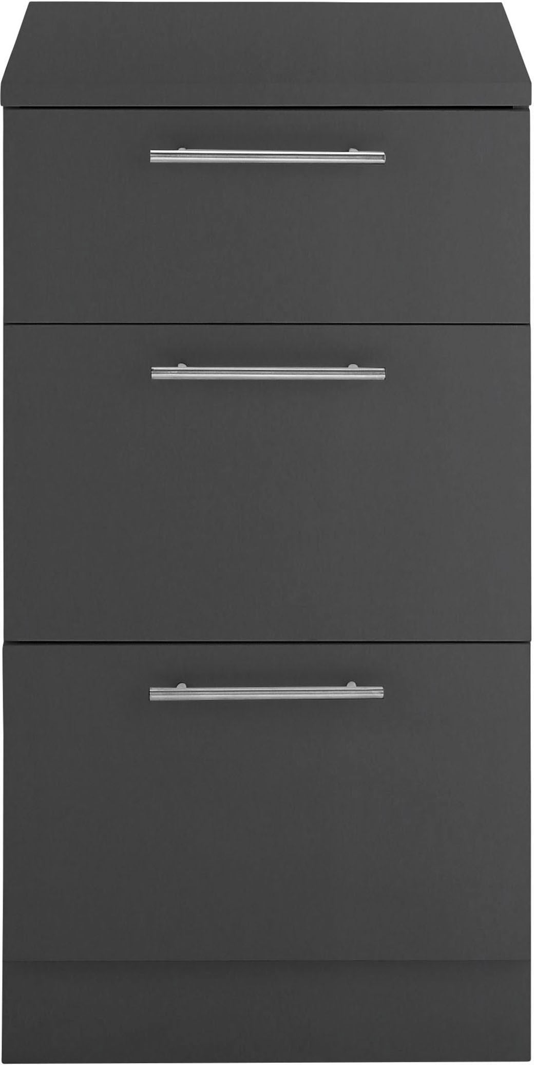 Laundreezy Unterschrank »Laundreezy, Unterschrank BxHxT 50x92x68 cm« 1 Stk. tlg. Breite 50cm, Softclose, 3 Auszüge, höhenverstellbare Füße