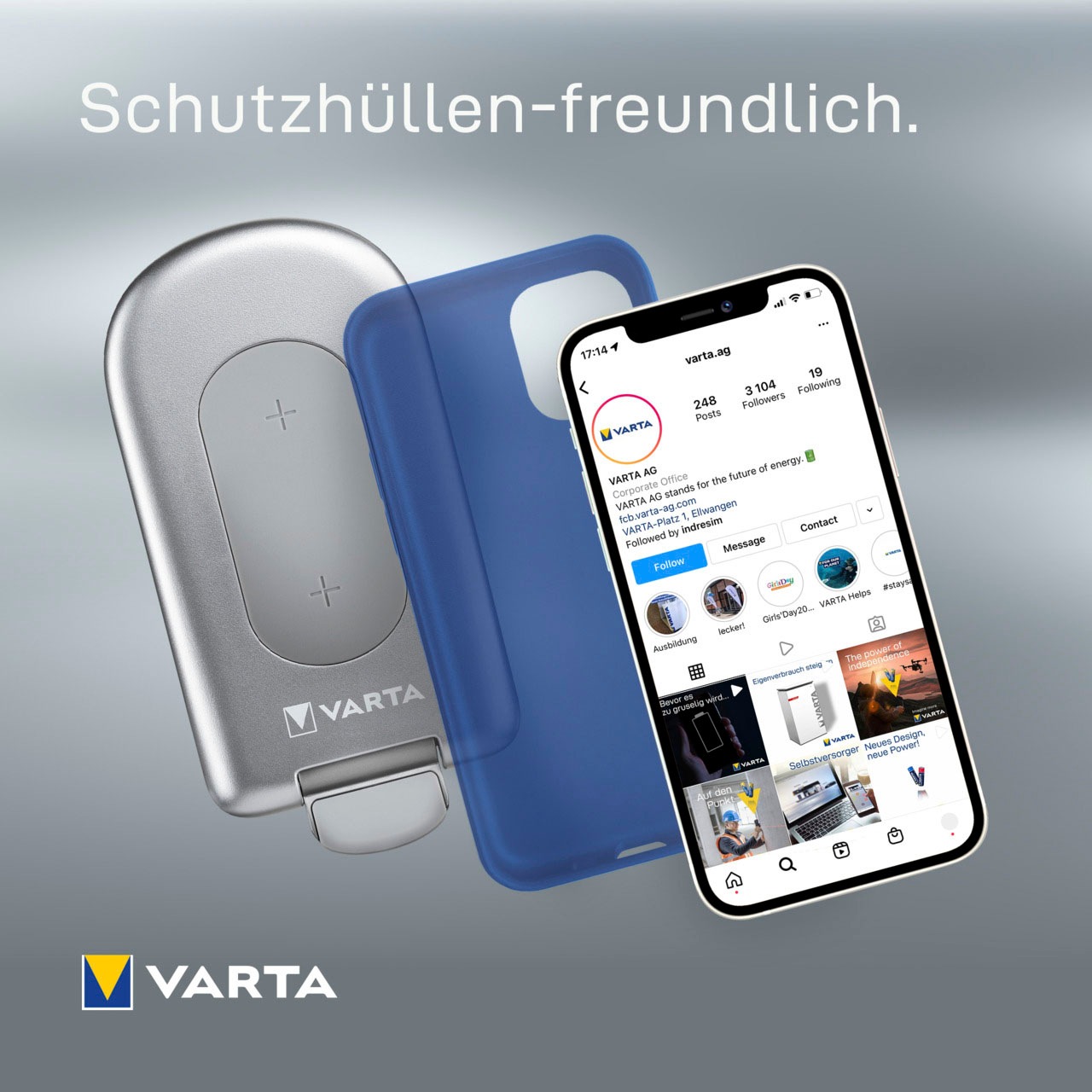 VARTA Batterie-Ladegerät »Ultra Fast Wireless Charger«, (1 St.), mit bis zu  15 W Ultra schnellem kabellosen Laden