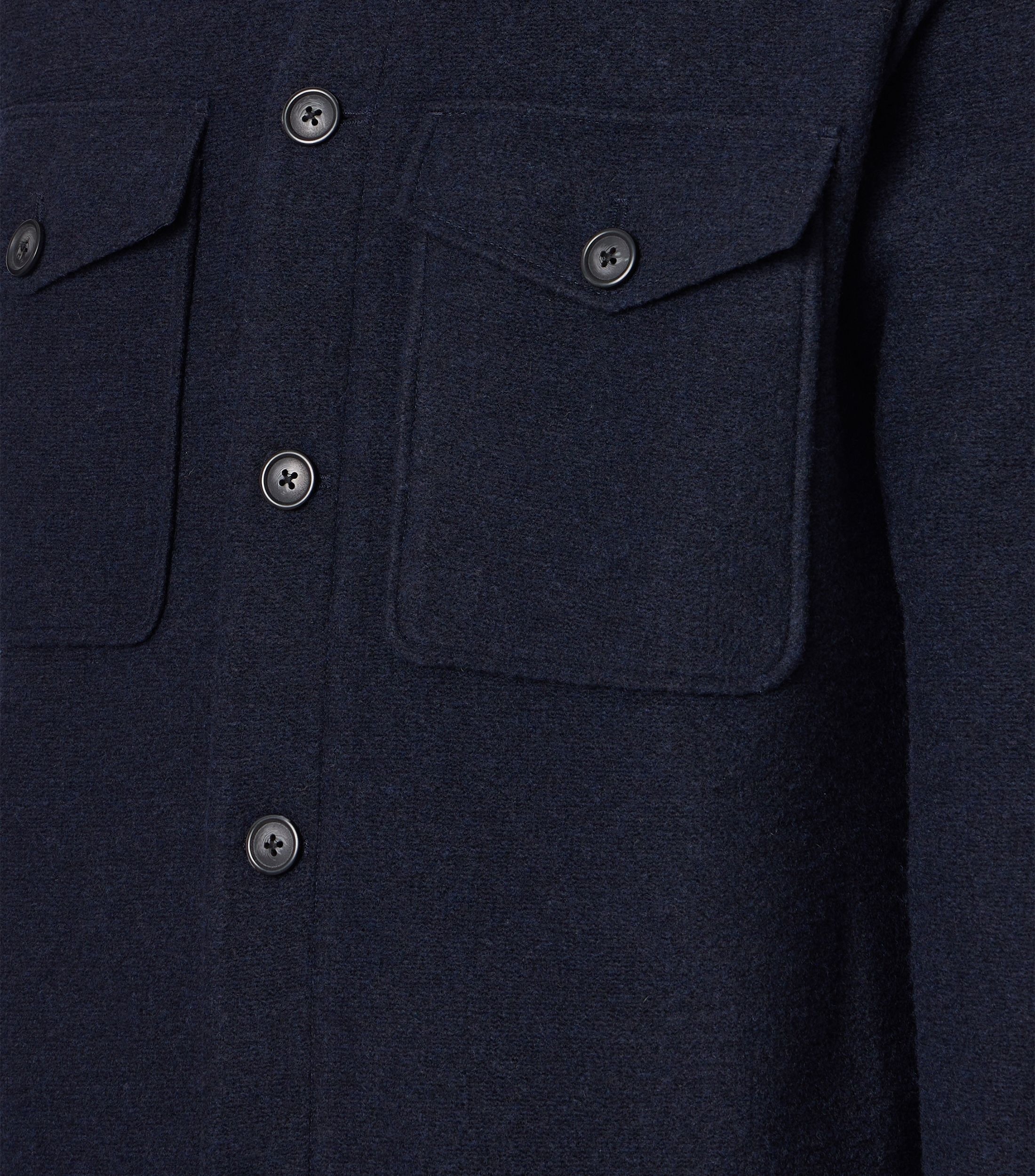 VENTI Men Long Sleeve Shirt Jacket Dark Blue 50 3