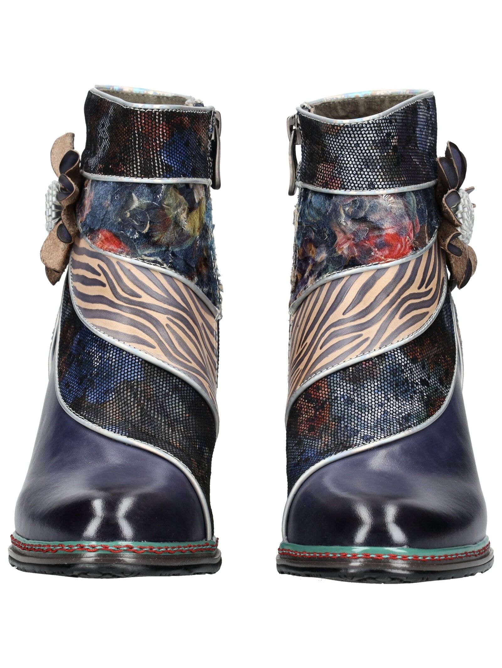 LAURA VITA High-Heel-Stiefelette »LAURA VITA Stiefelette Leder/Textil«