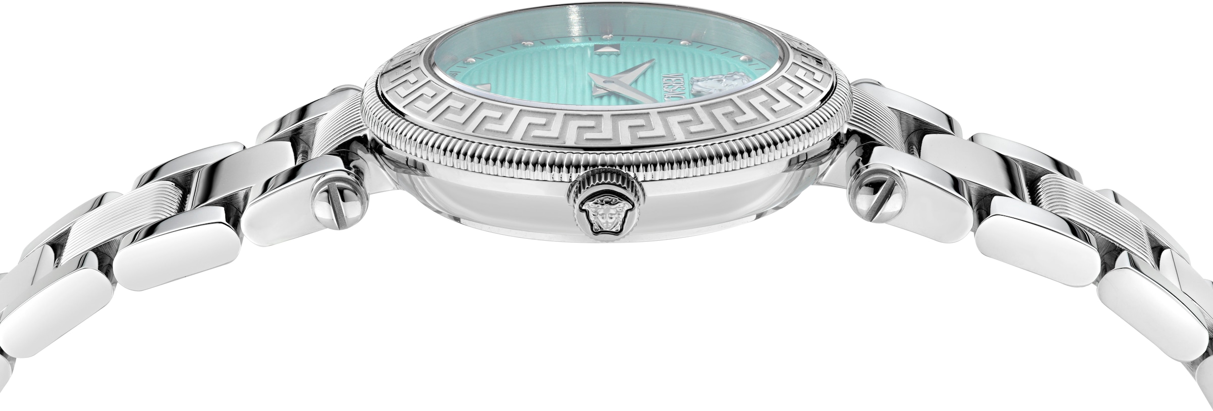 Versace Quarzuhr »REVE PETITE«, Armbanduhr, Damenuhr, Swiss Made, Edelstahlarmband, analog, Saphirglas