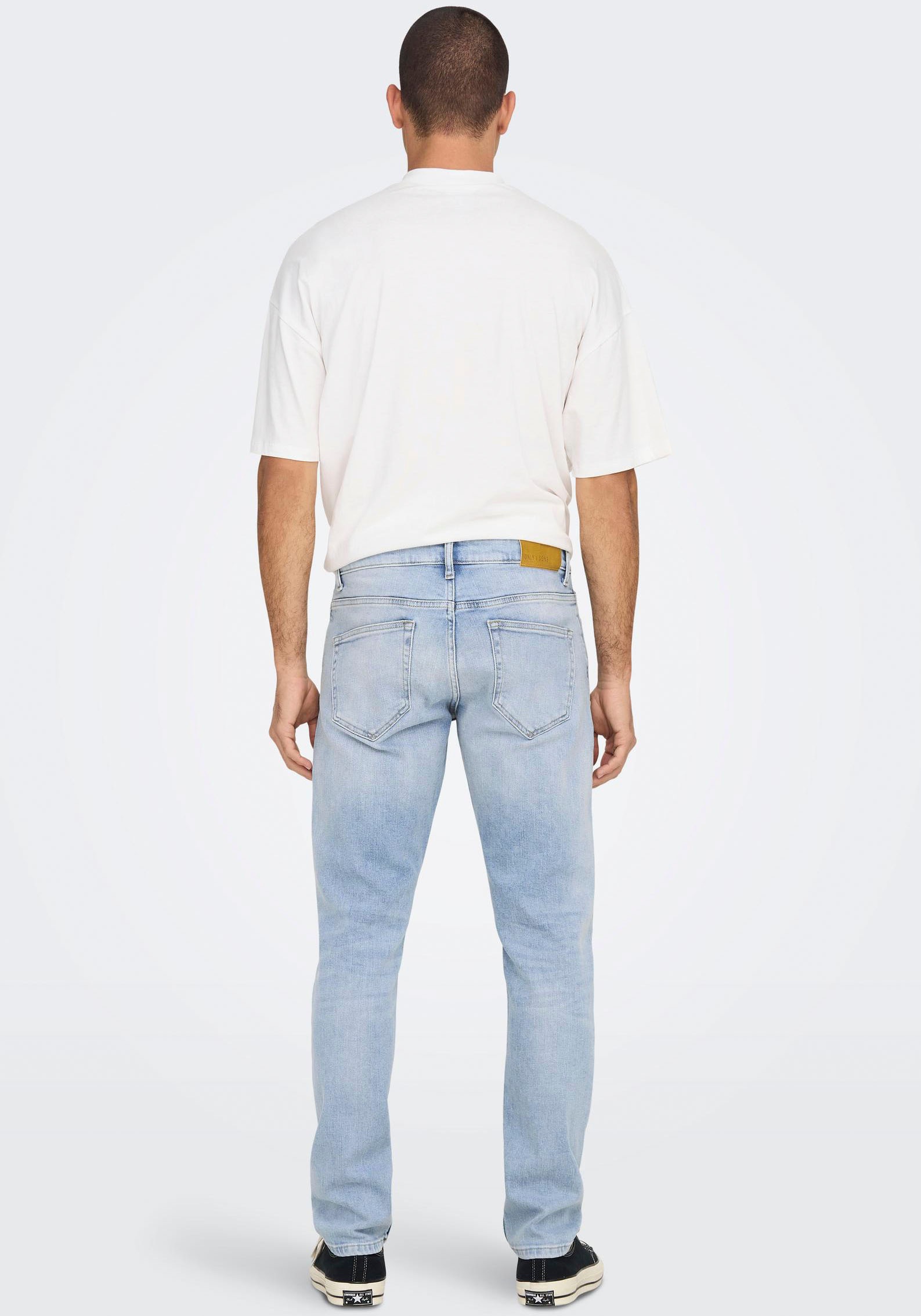 Only & Sons Herren Jeans ONSWEFT 4873 - Regular Fit - Blau - Light Blue Den günstig online kaufen