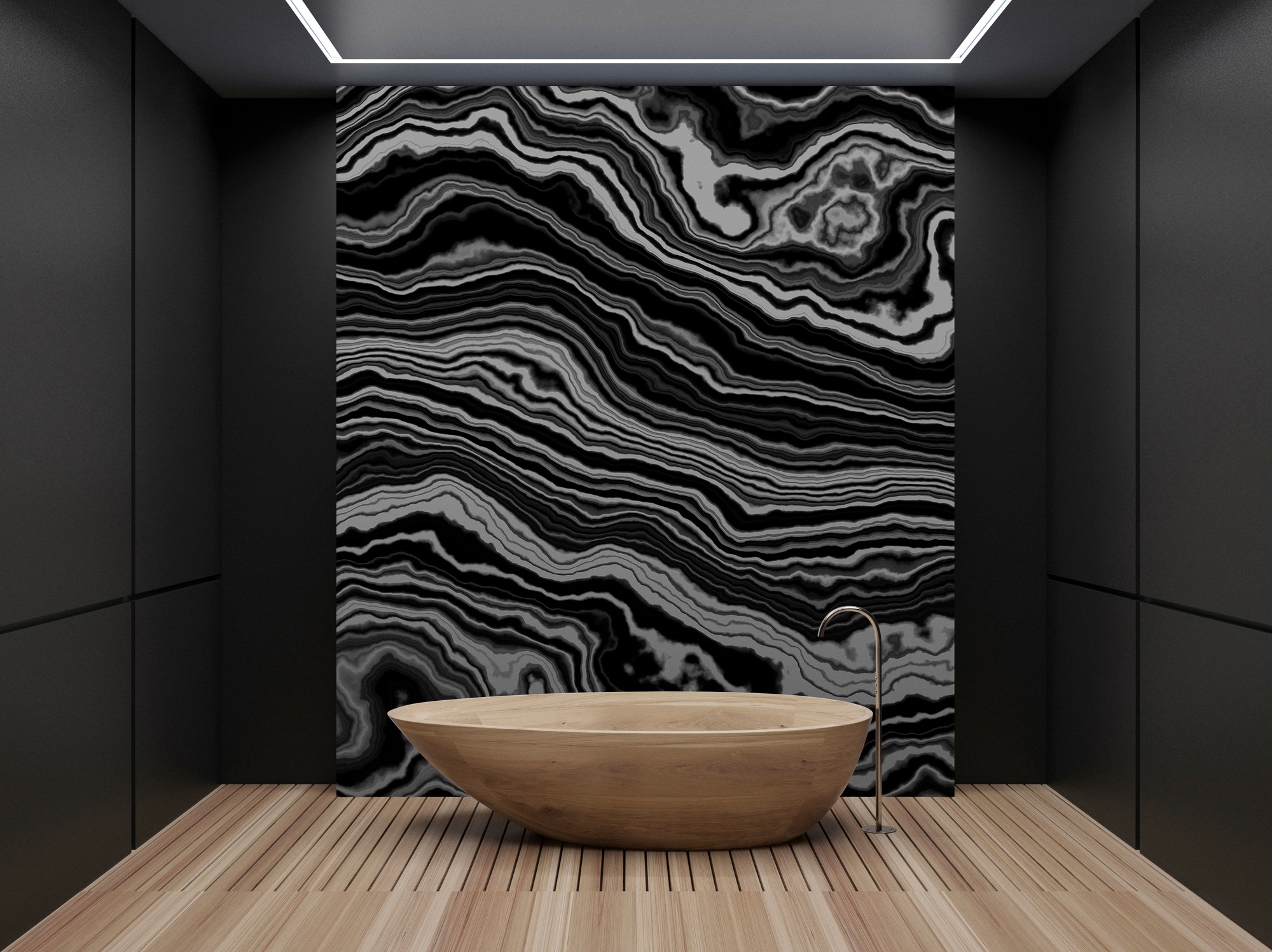 living walls Fototapete »Walls by Patel Onyx 1«, Vlies, Wand, Schräge