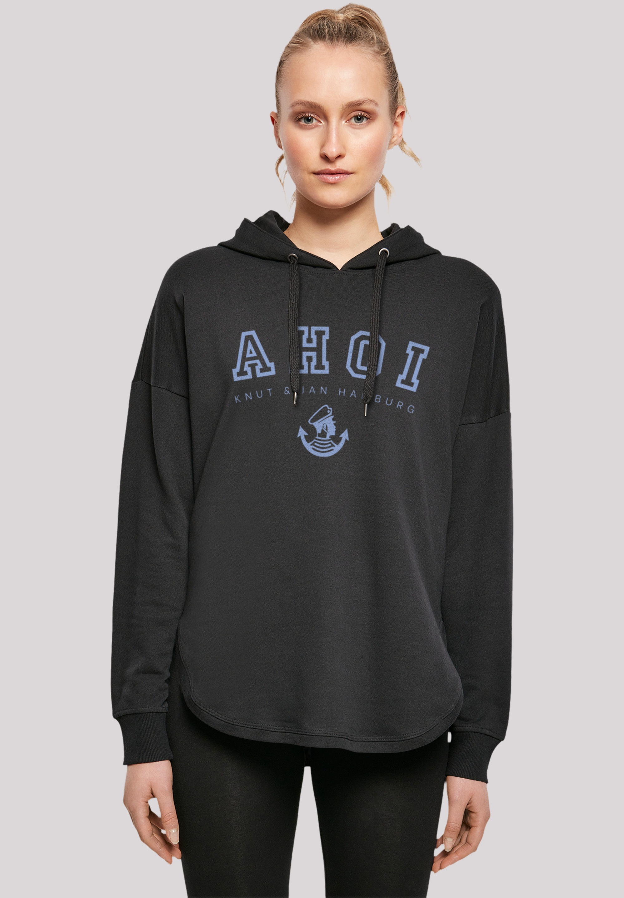 F4NT4STIC Kapuzenpullover "Oversized Hoodie Ahoi Knut & Jan Hamburg", Print