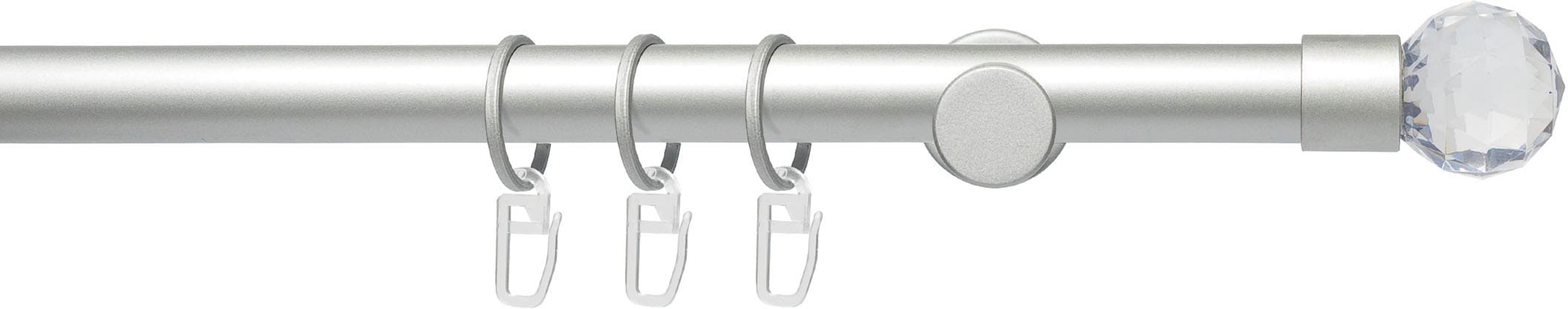 Liedeco Gardinenstange "Fertigstilgarnitur 20 mm Power Facettkugel" Ø 2 mm günstig online kaufen