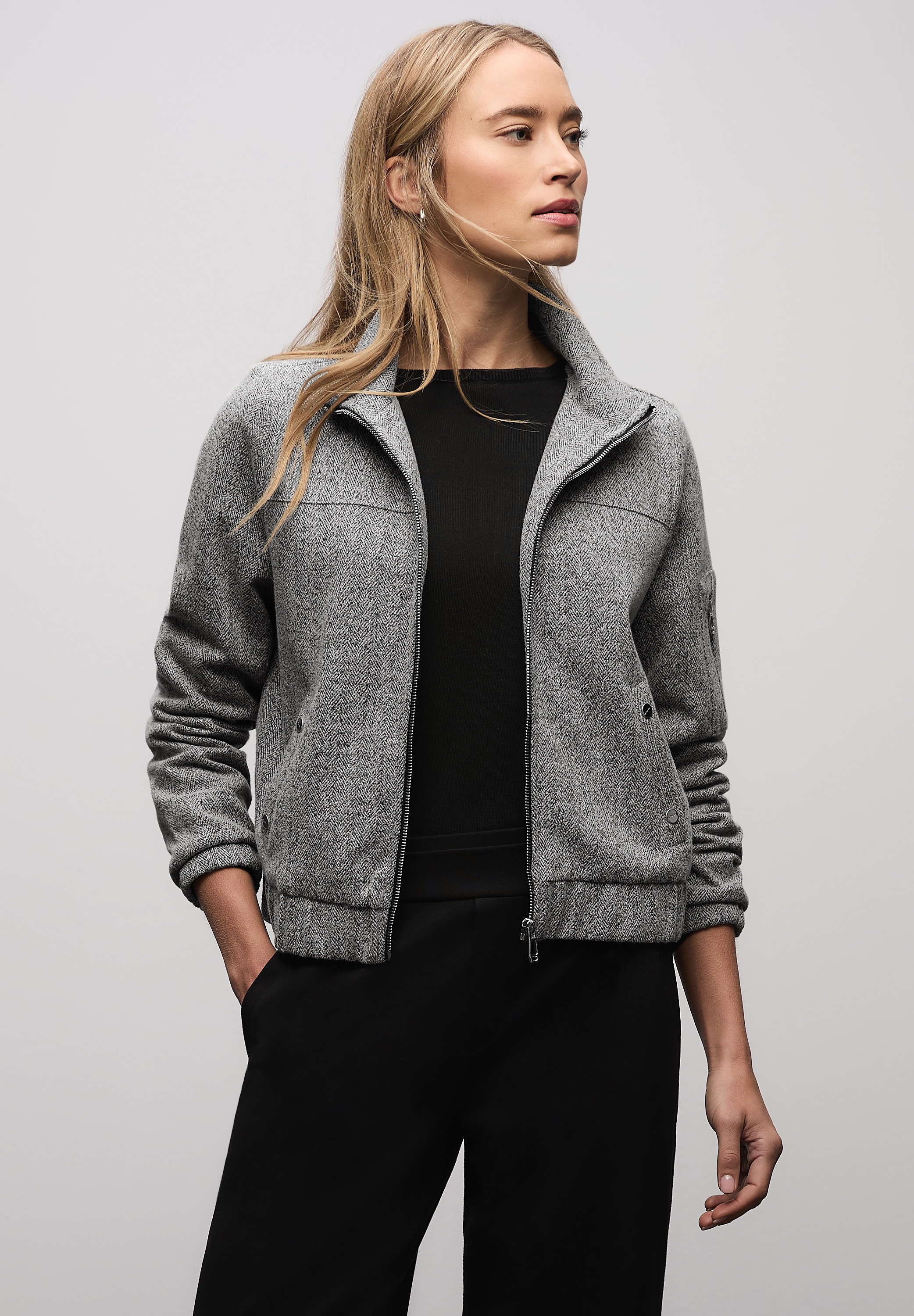STREET ONE Blouson ohne Kapuze mit Elastiksaum günstig online kaufen