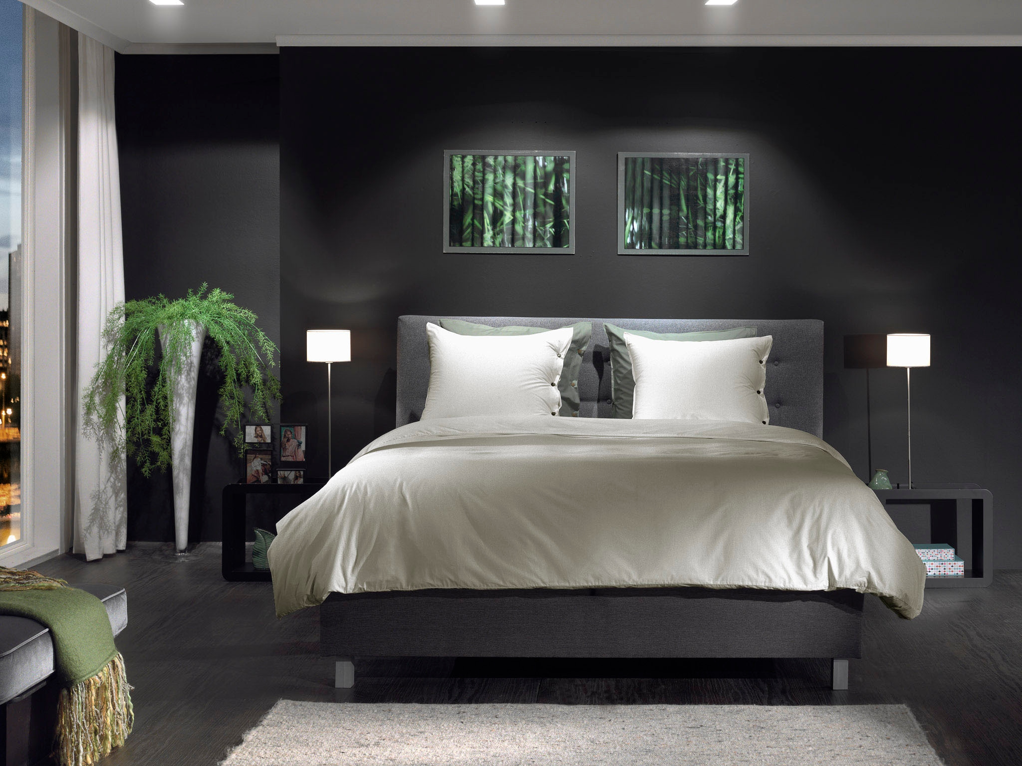 YELLOW "Percale" 2 Stk. Uni Design, 100% Baumwolle ab 135x200 cm.