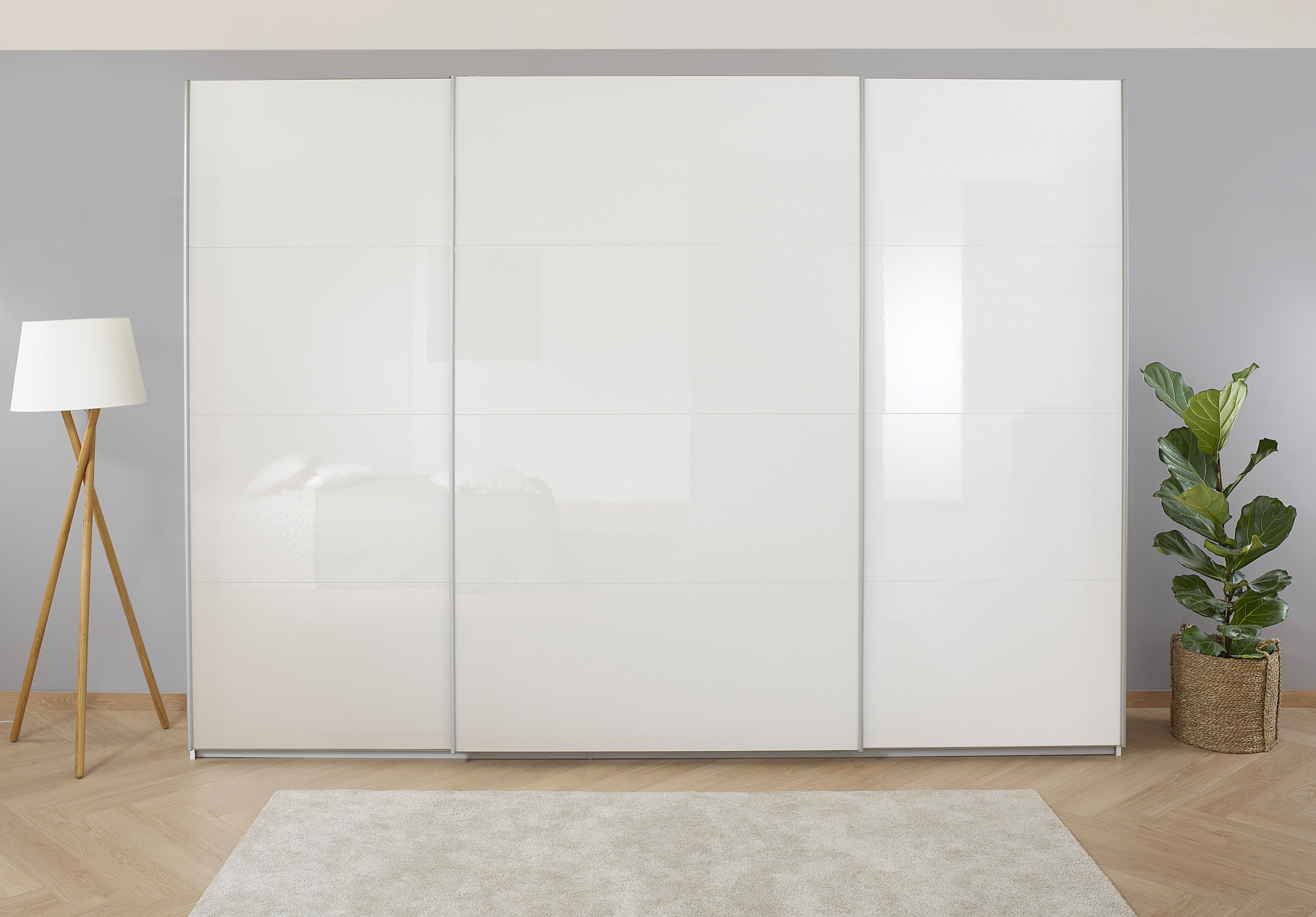 OTTO home Kleiderschrank "Mehrzweckschrank Aktenschrank Möbel Mietswohnung Schlafzimmer KOLUNA" 3 Ausstattungen BASIC/CLASSIC/PREMIUM (inkl. SOFT-CLOSE-FUNKTION), Breiten 203/271/315/360cm Höhen 210/229 Hochglanzfront MADE IN GERMANY