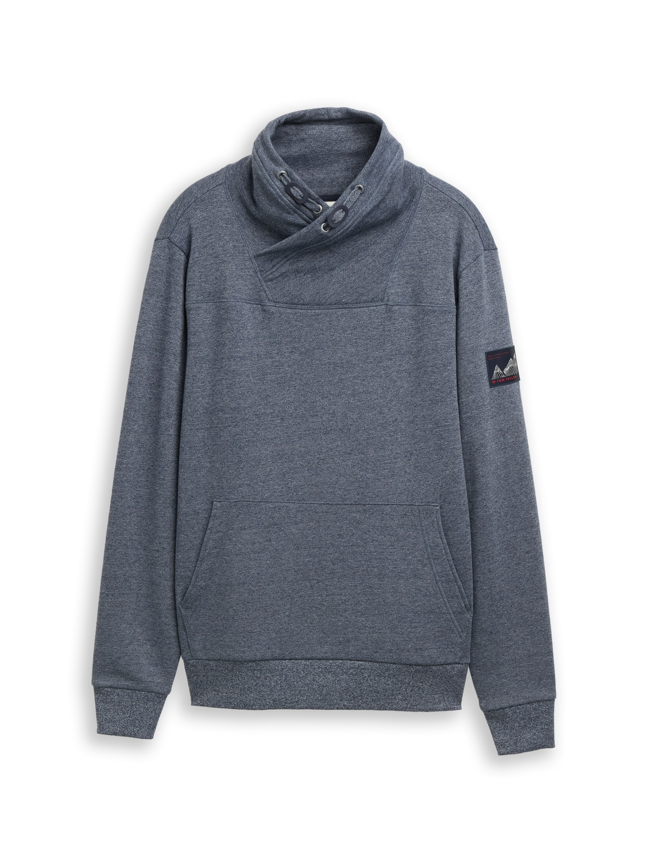 TOM TAILOR Sweatshirt , mit Schalkragen in Wickeloptik
