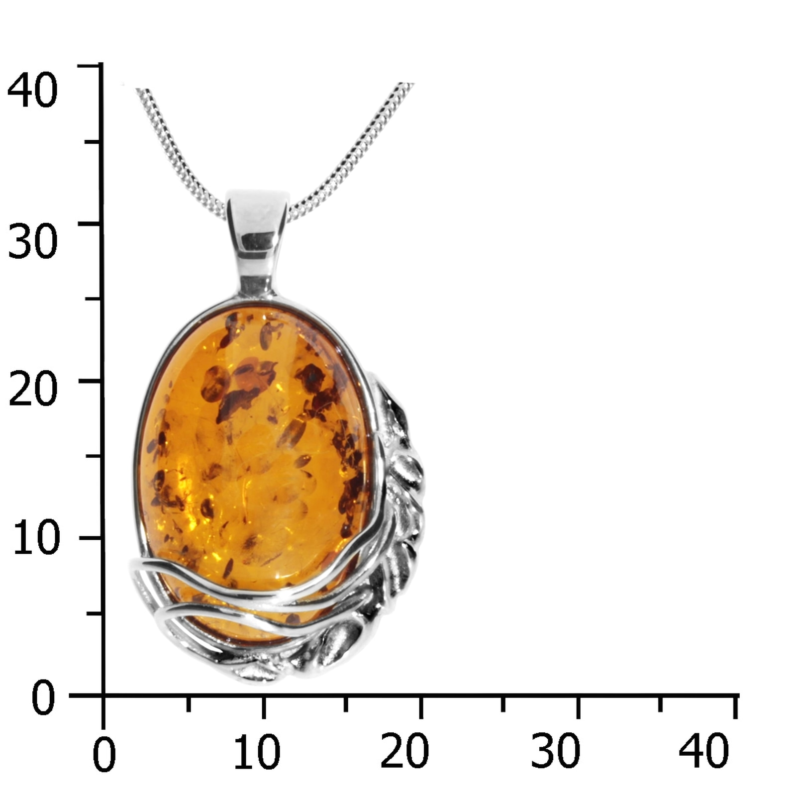 OSTSEE-SCHMUCK Kette mit Anhänger »Ostsee-Schmuck Kette mit Anhänger Hilla Kette mit Anhänger Hilla«, (2 tlg.)