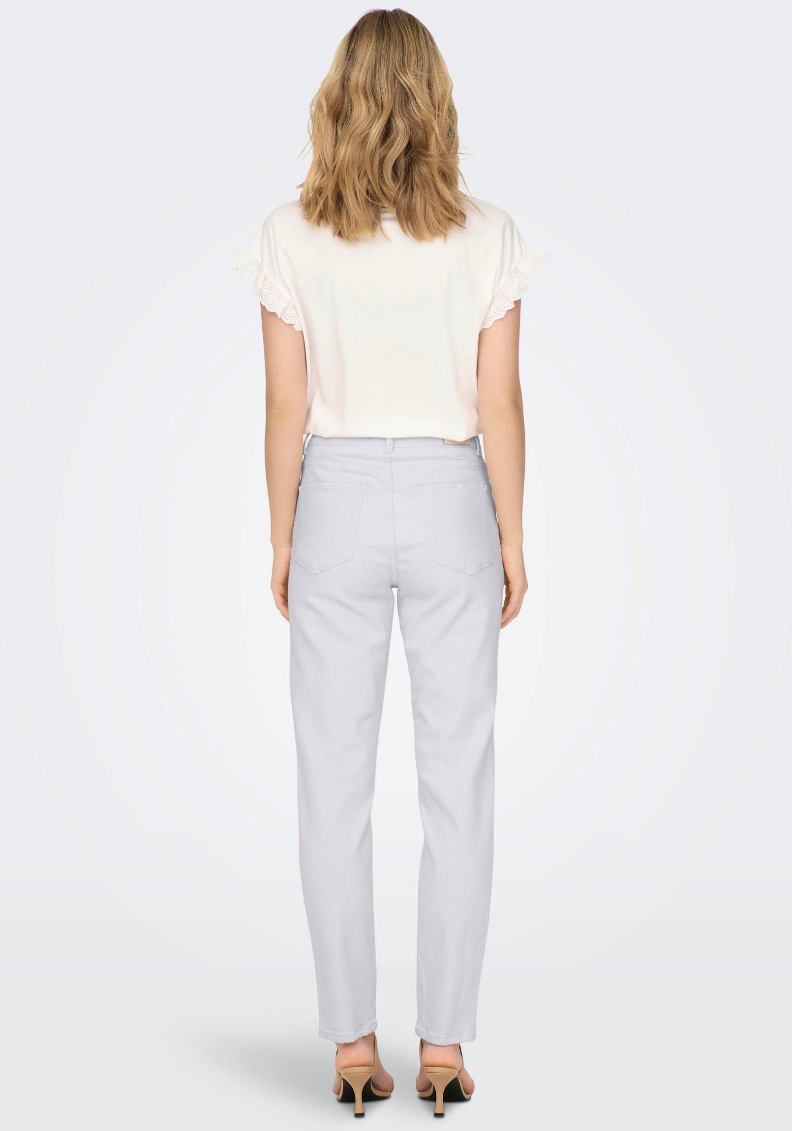 ONLY Ankle-Jeans »ONLEMILY STRETCH HW STR ANK DNM NOOS« Baumwollmischung, high waist, straight fit