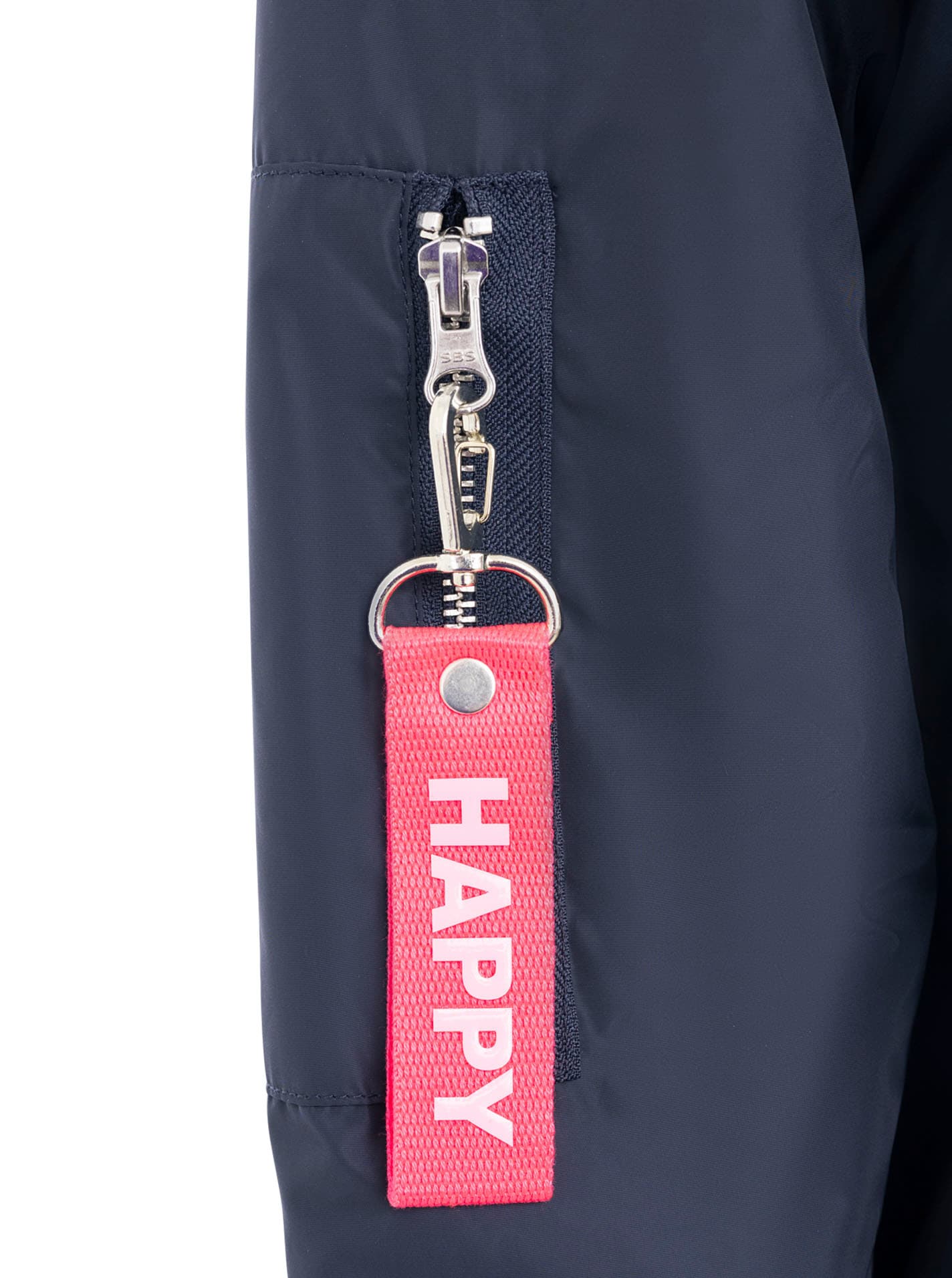 Zwillingsherz Bomberjacke »"Happy"« ohne Kapuze verdeckter Reißveschluss, Taschen