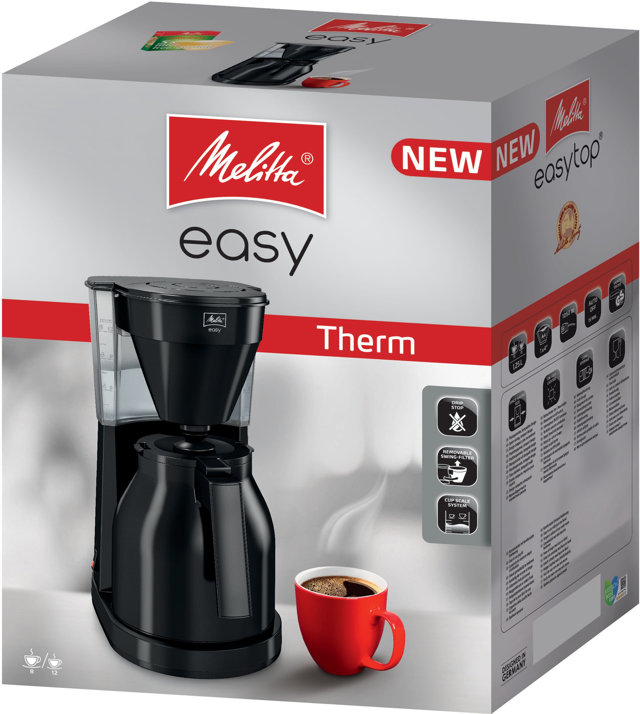 Melitta Filterkaffeemaschine »Easy Therm 1023-06«, Papierfilter, 1x4