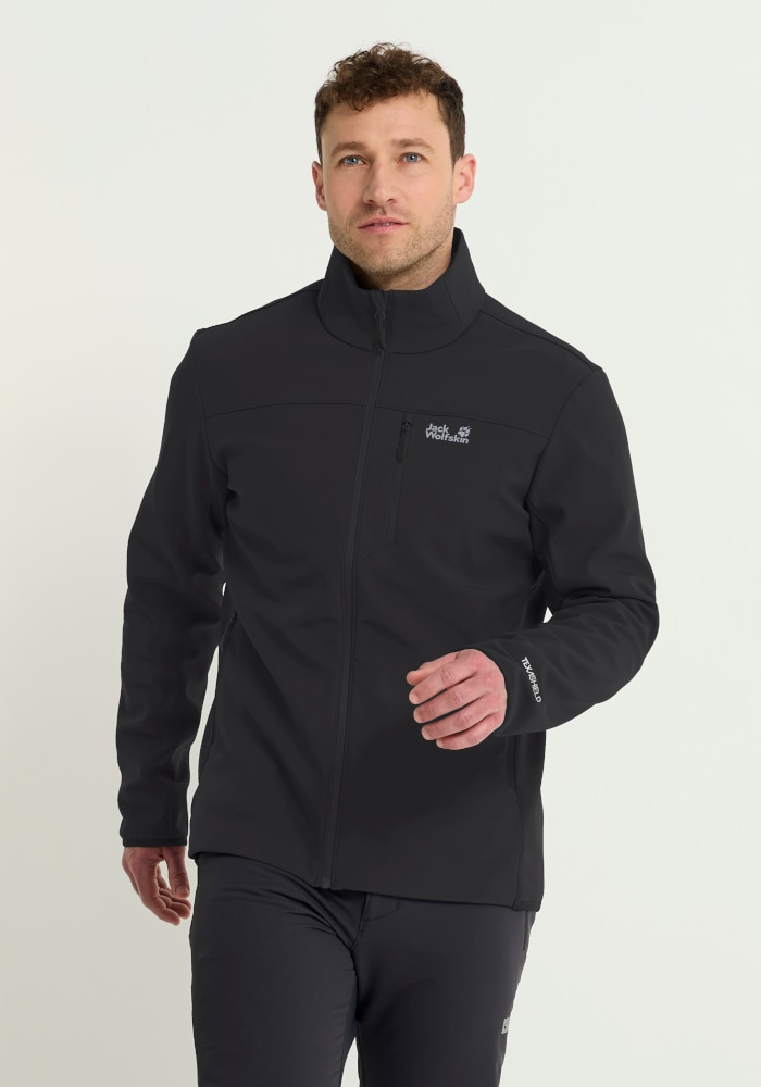 Jack Wolfskin "WILD WINDS JKT M" mit flexiblem Obermaterial aus Polyester und Elasthan