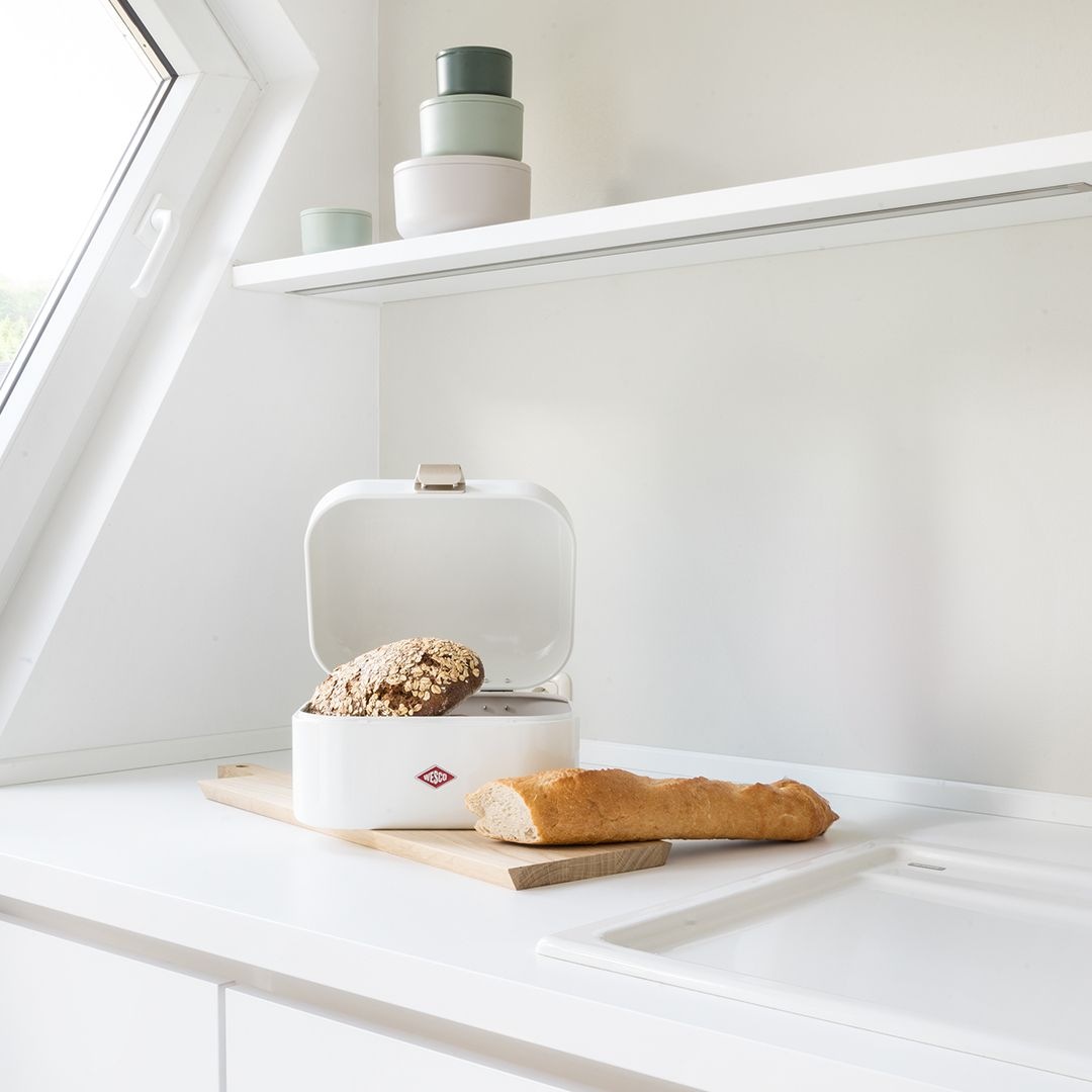 Thumbnail - WESCO Brotkasten "Mini Grandy" 1 Stk. tlg. Metallscharniere, Gummistopper, Lüftungsloch / Griff, 2 L