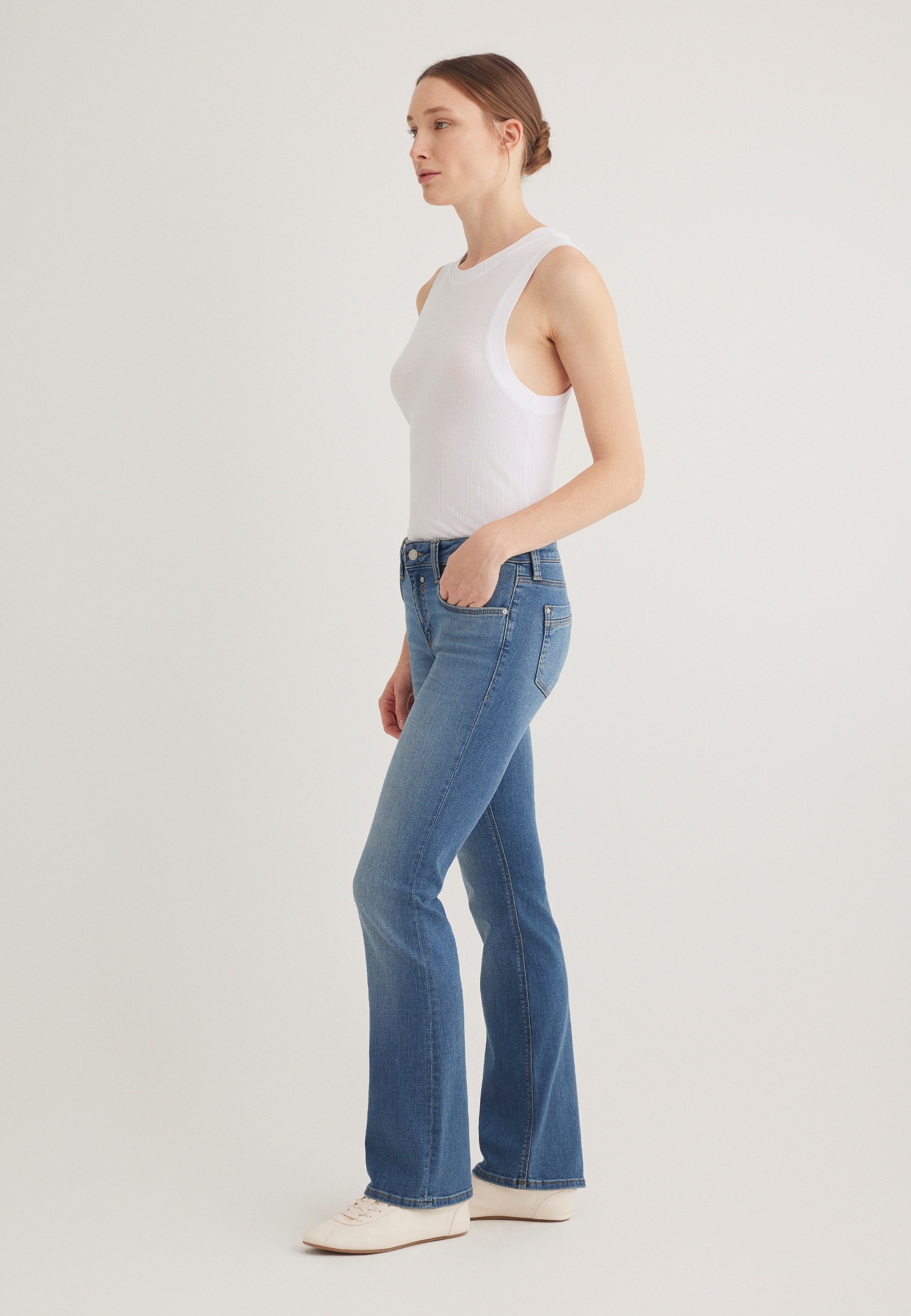 Mavi Bootcut-Jeans »BELLA MID-RISE«, Bootcut Jeans