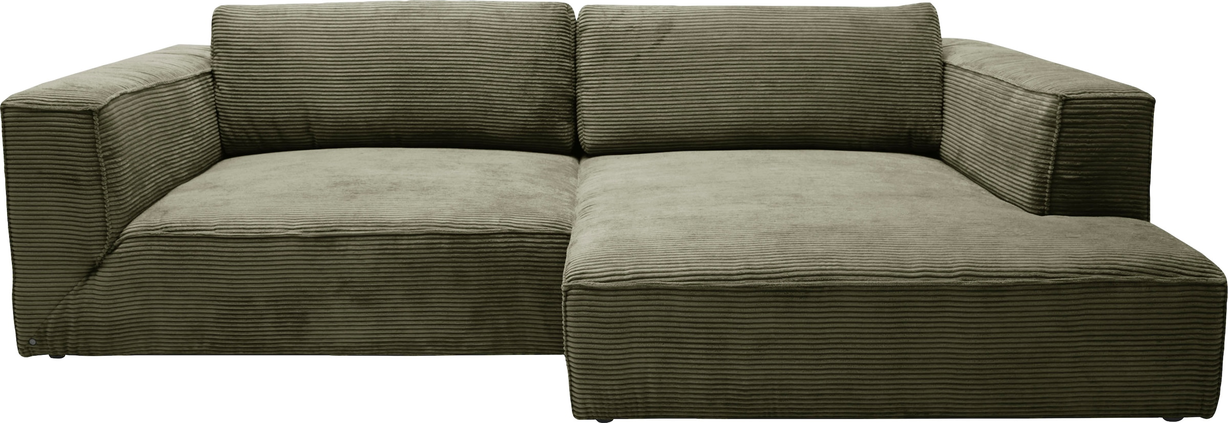 Ecksofa »Big Cube Style«, (2 St.), mit cleanen Stegkissen, extra große Sitztiefe,...