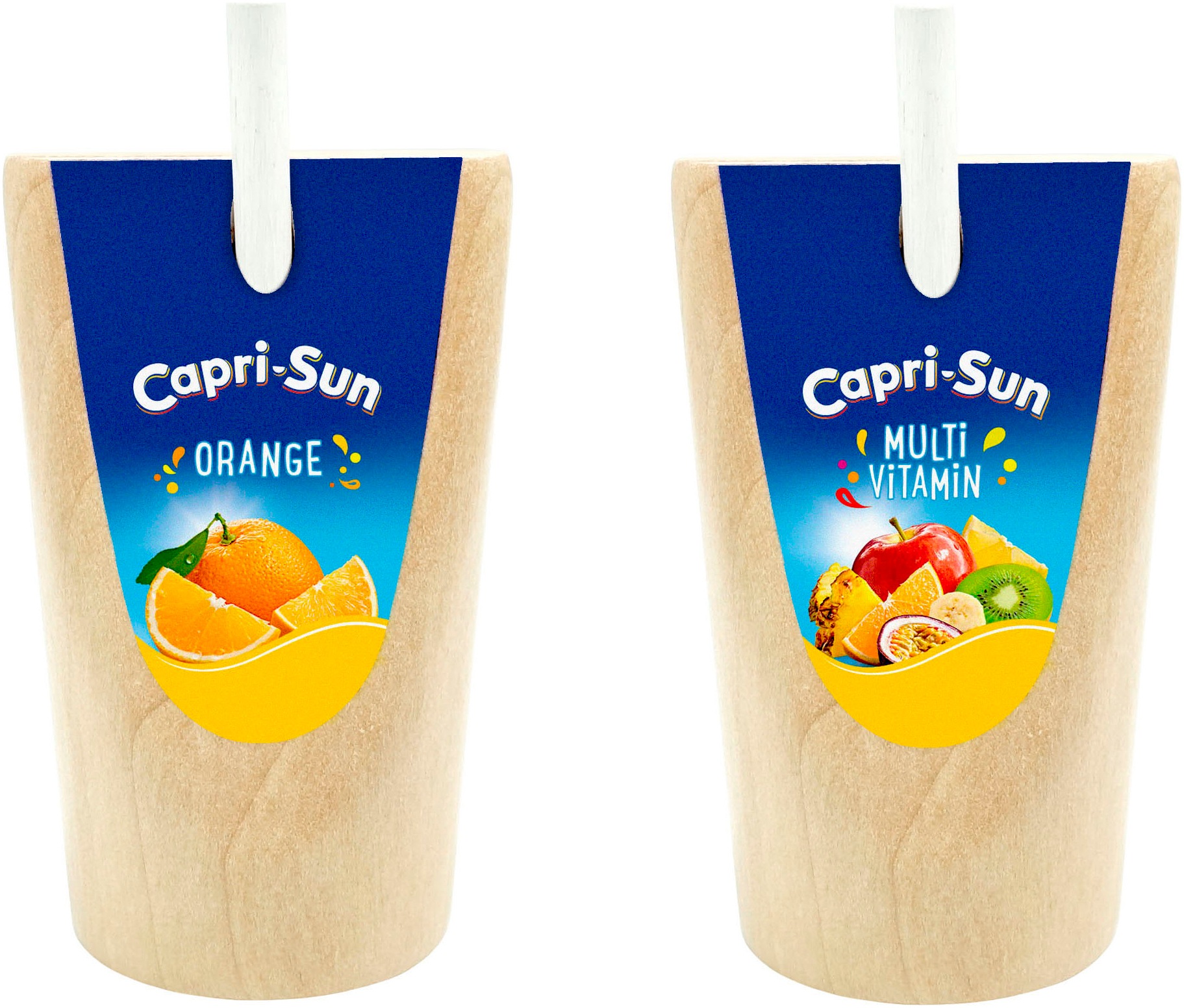 TANNER Kinder Kaufladensortiment "Capri-Sun", beige, Holz, Kaufladensortimente, aus Holz, FSC - schützt Wald