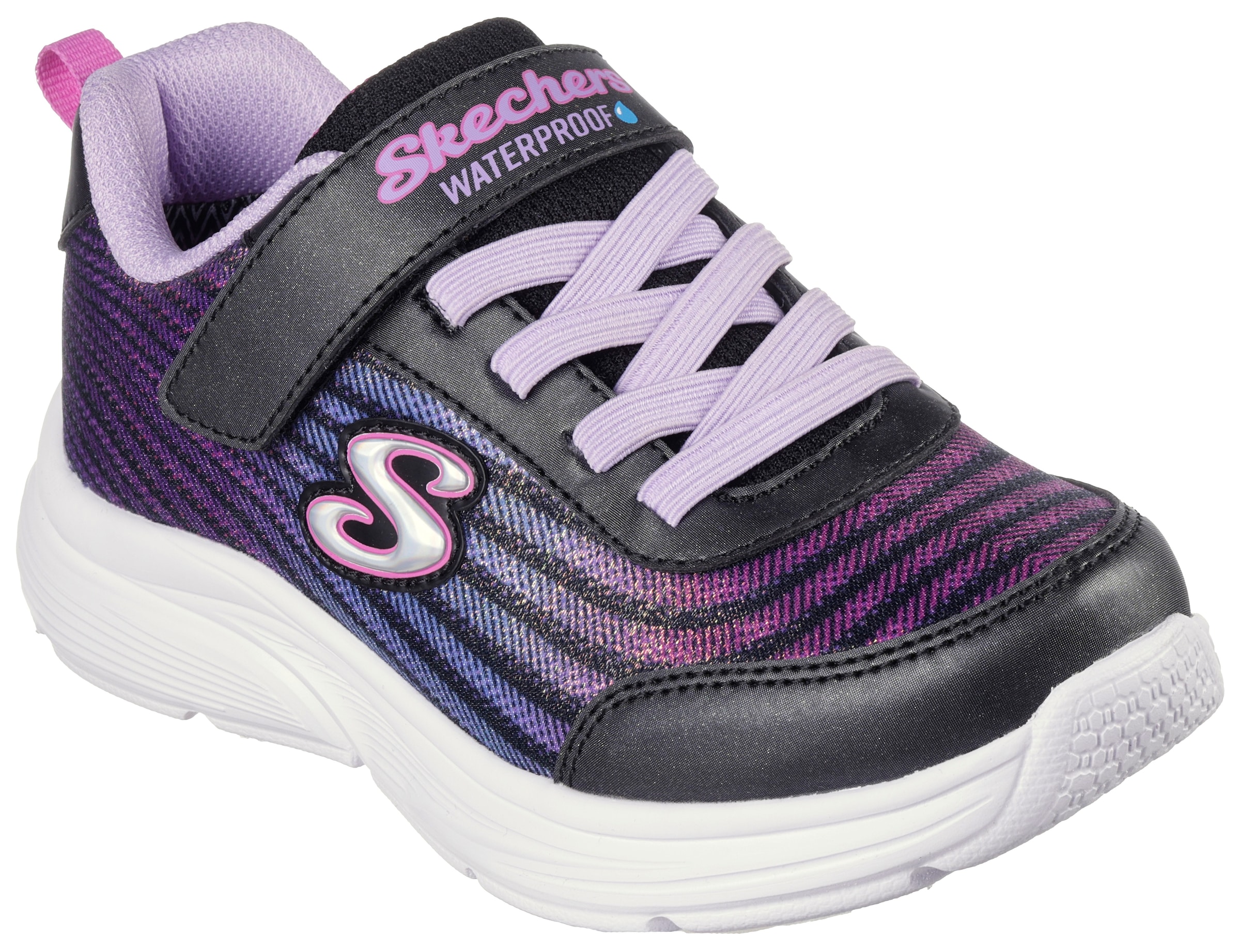 Skechers Slip-On Sneaker "WAVY LITES-HYDRO CRUSH", Kindergarten Schuh, Klettschuh mit wasserabweisendem Finish