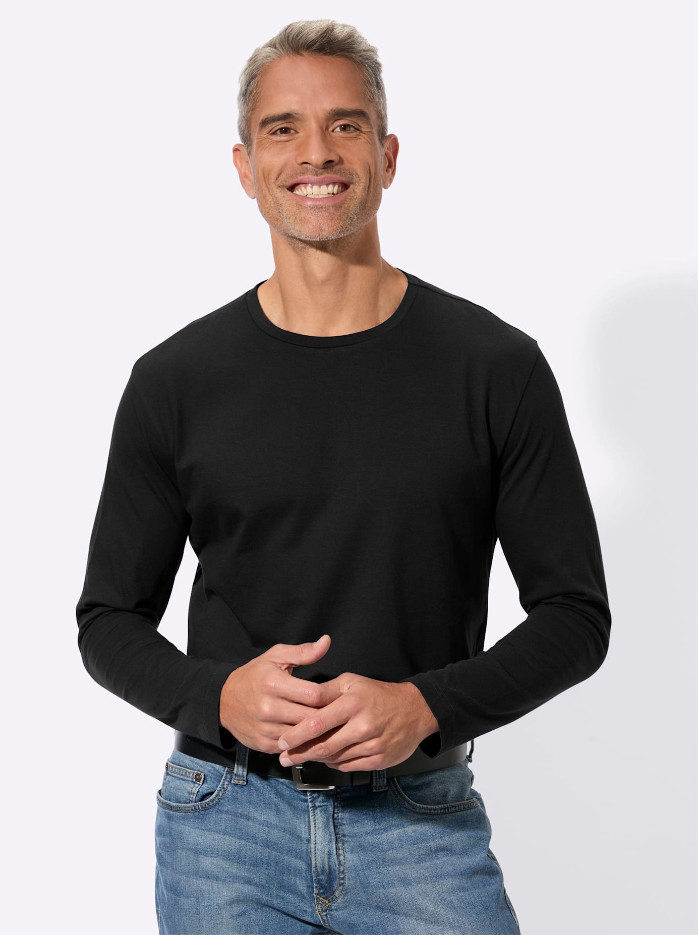 Langarmshirt "Rundhals-Shirt" 1