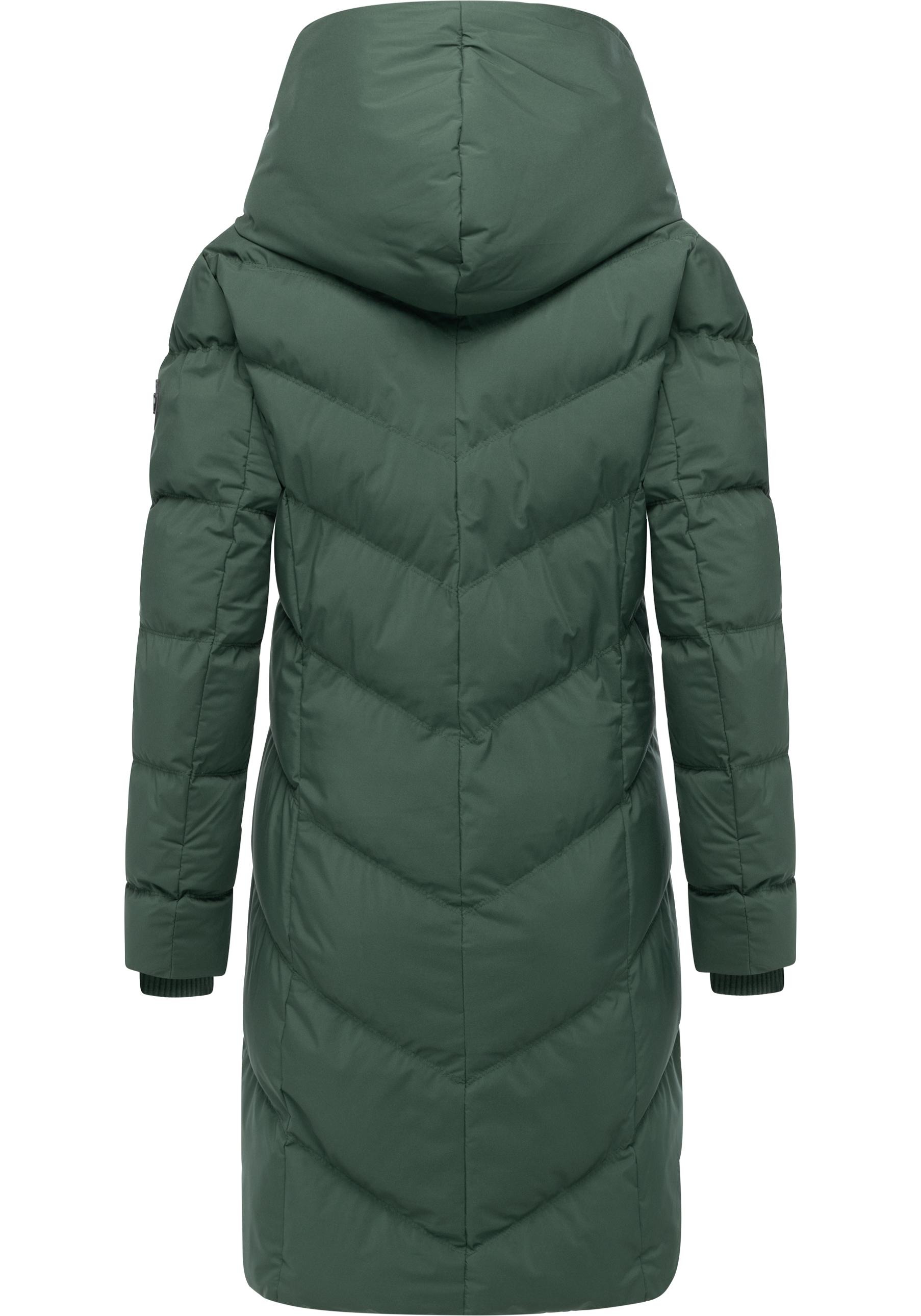 Ragwear Steppmantel »Natalka Soft YOUMODO«, Warmer Wintermantel mit hohem Kragen und Kapuze
