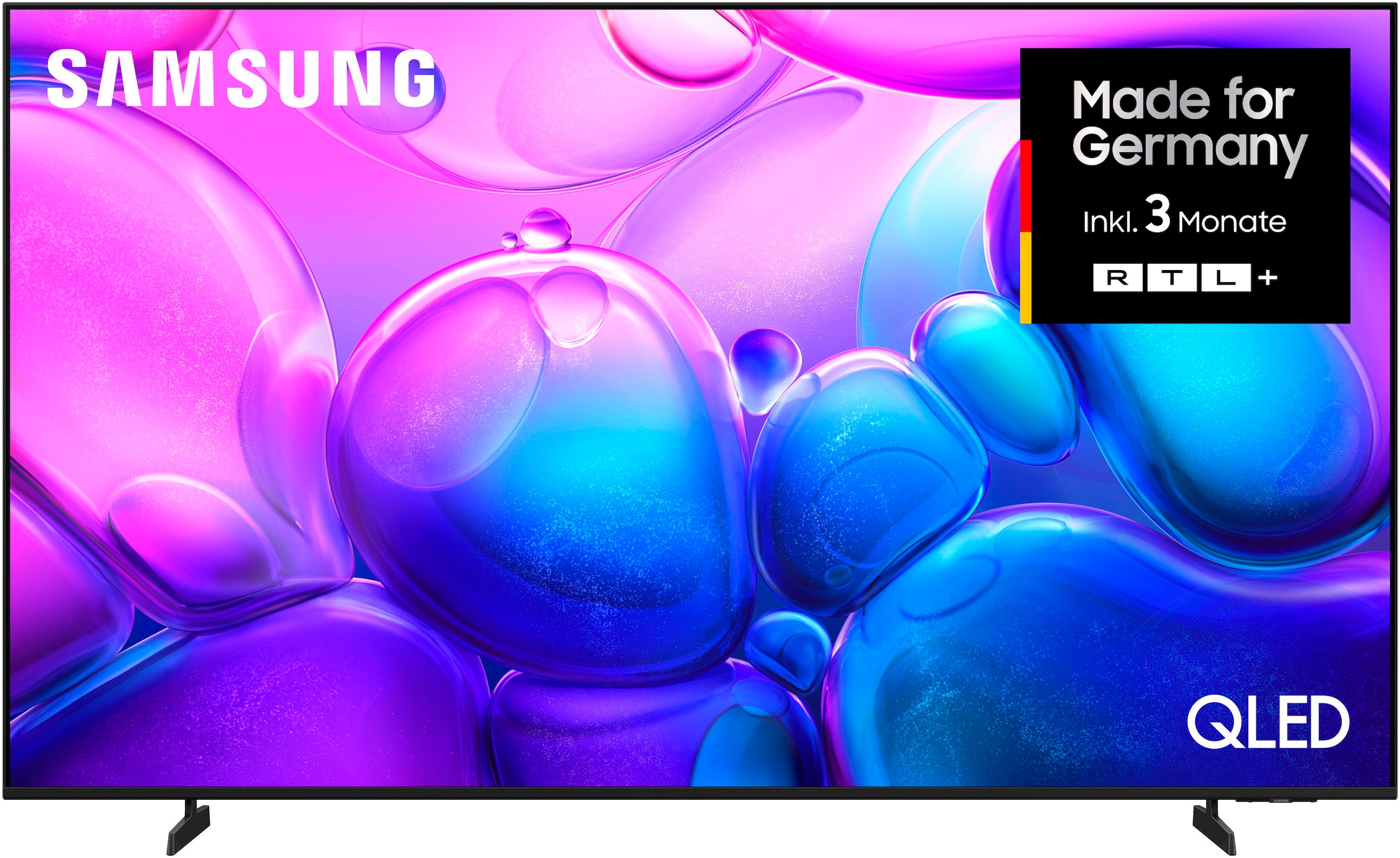 SAMSUNG QLED-Fernseher "GQ85Q6FAAU QLED-Fernseher", 85 ′′, schwarz, Fernseher, Quantum HDR, Knox Security, Art Store, 3D Sound, Gaming Hub, AI TV