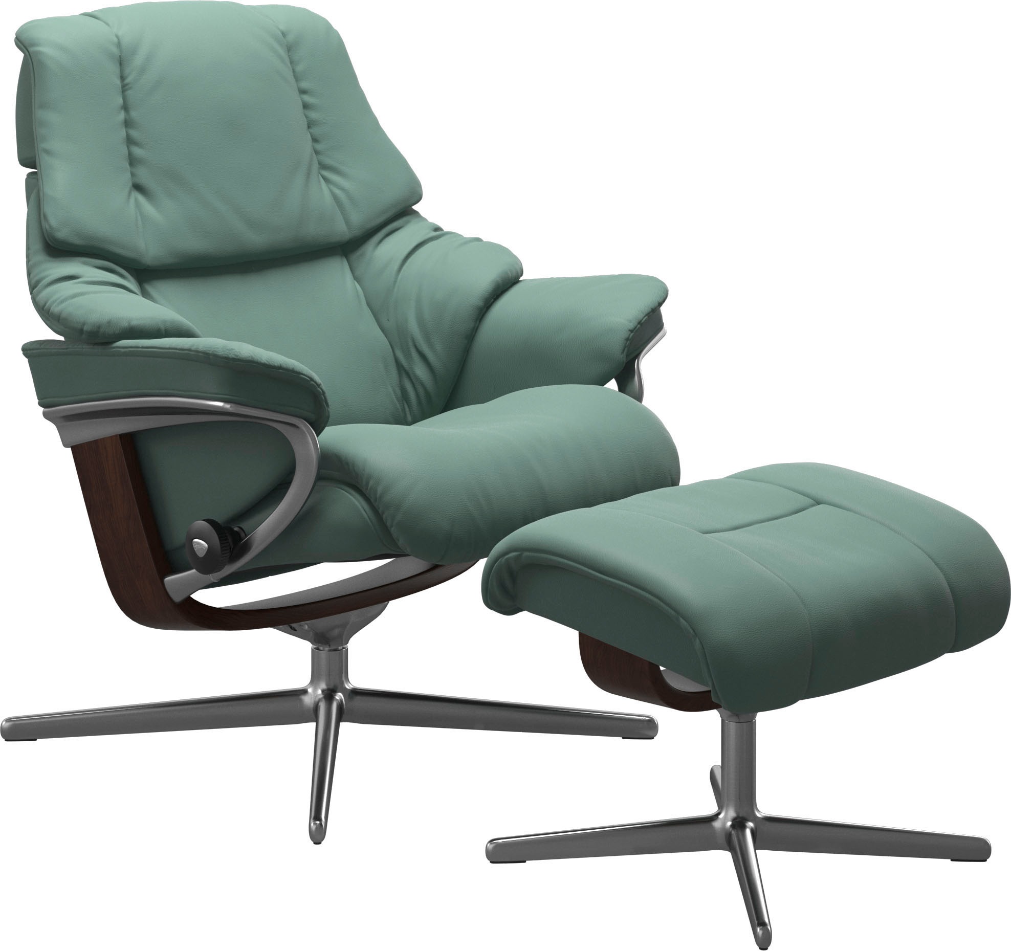 Stressless® Fußhocker »Reno«, mit Cross Base, Größe S, M & L, Holzakzent Braun