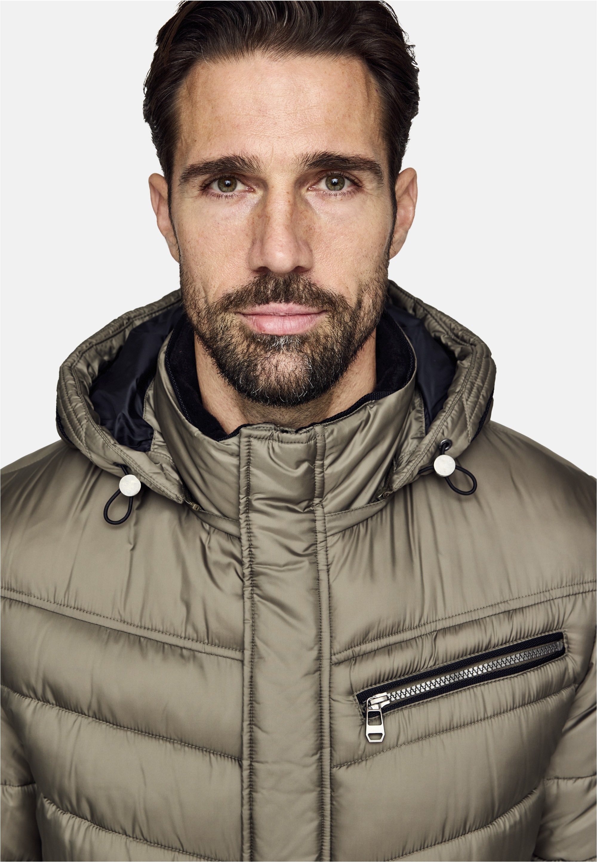 New Canadian Steppjacke, mit Fleece-Einsatz am Innenkragen